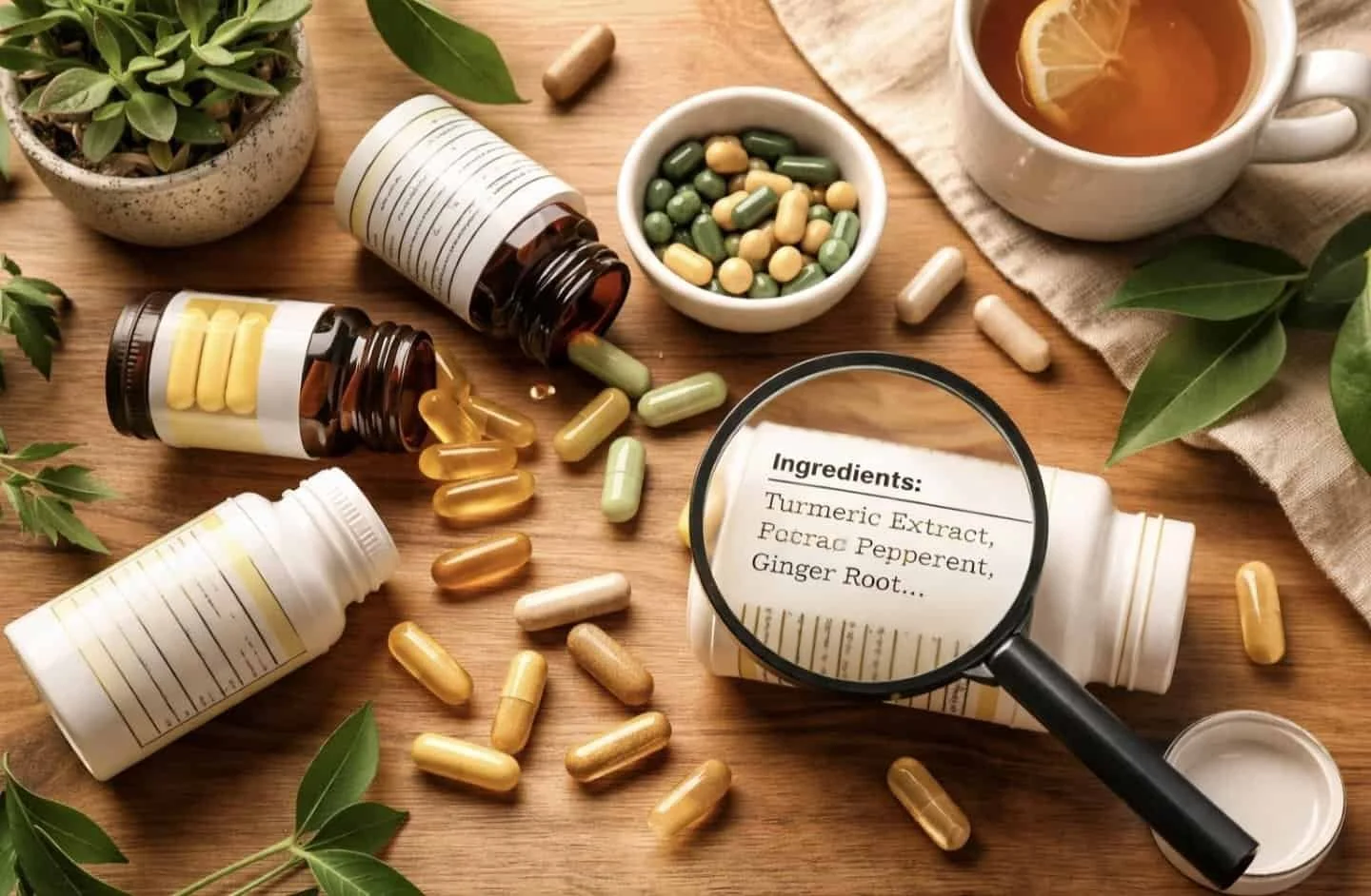 Supplements with emphasis on ingredients