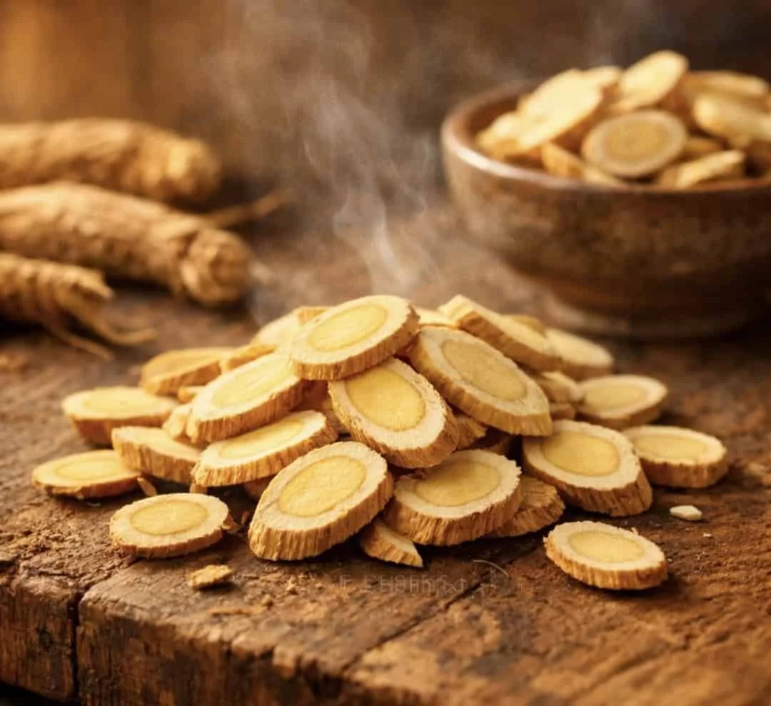 Dried Astragalus root used for natural immune boosting