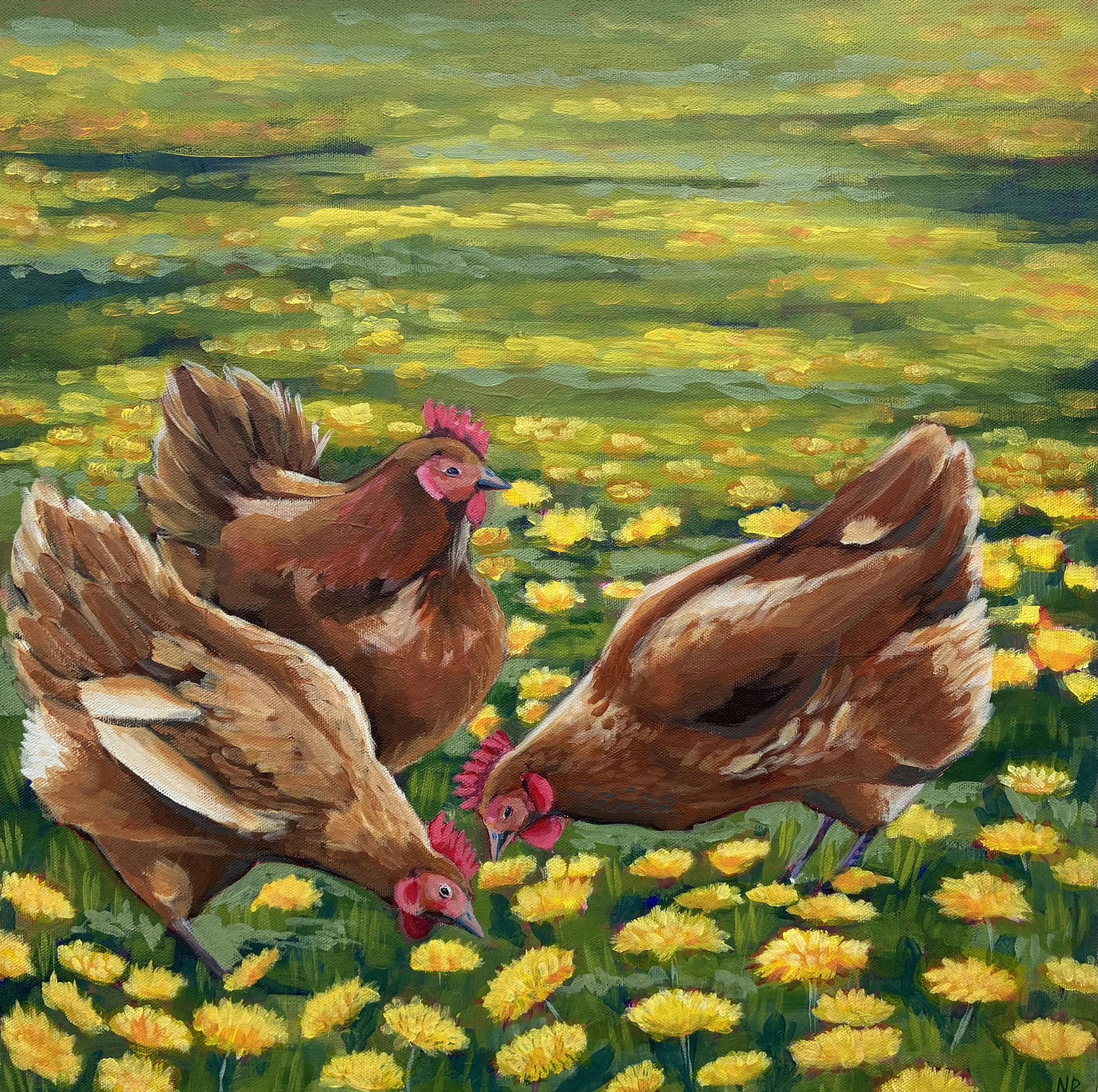 3 Hens