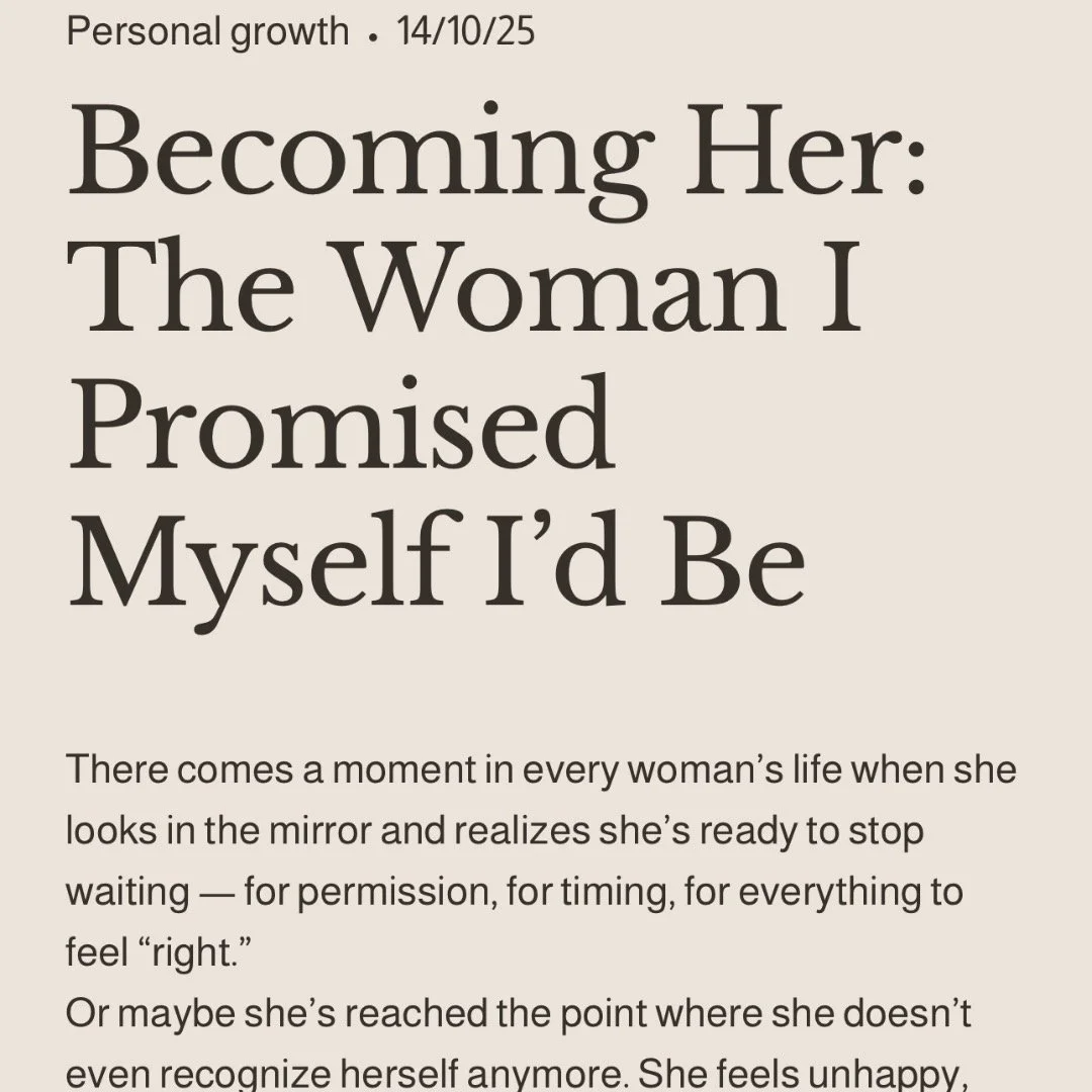 It&rsquo;s finally here &mdash; my very own blog is now live! 
A space where I&rsquo;ll be sharing reflections on personal growth, wellness, mindset, and the journey of becoming the woman I promised myself I&rsquo;d be.

I&rsquo;ve poured my heart in