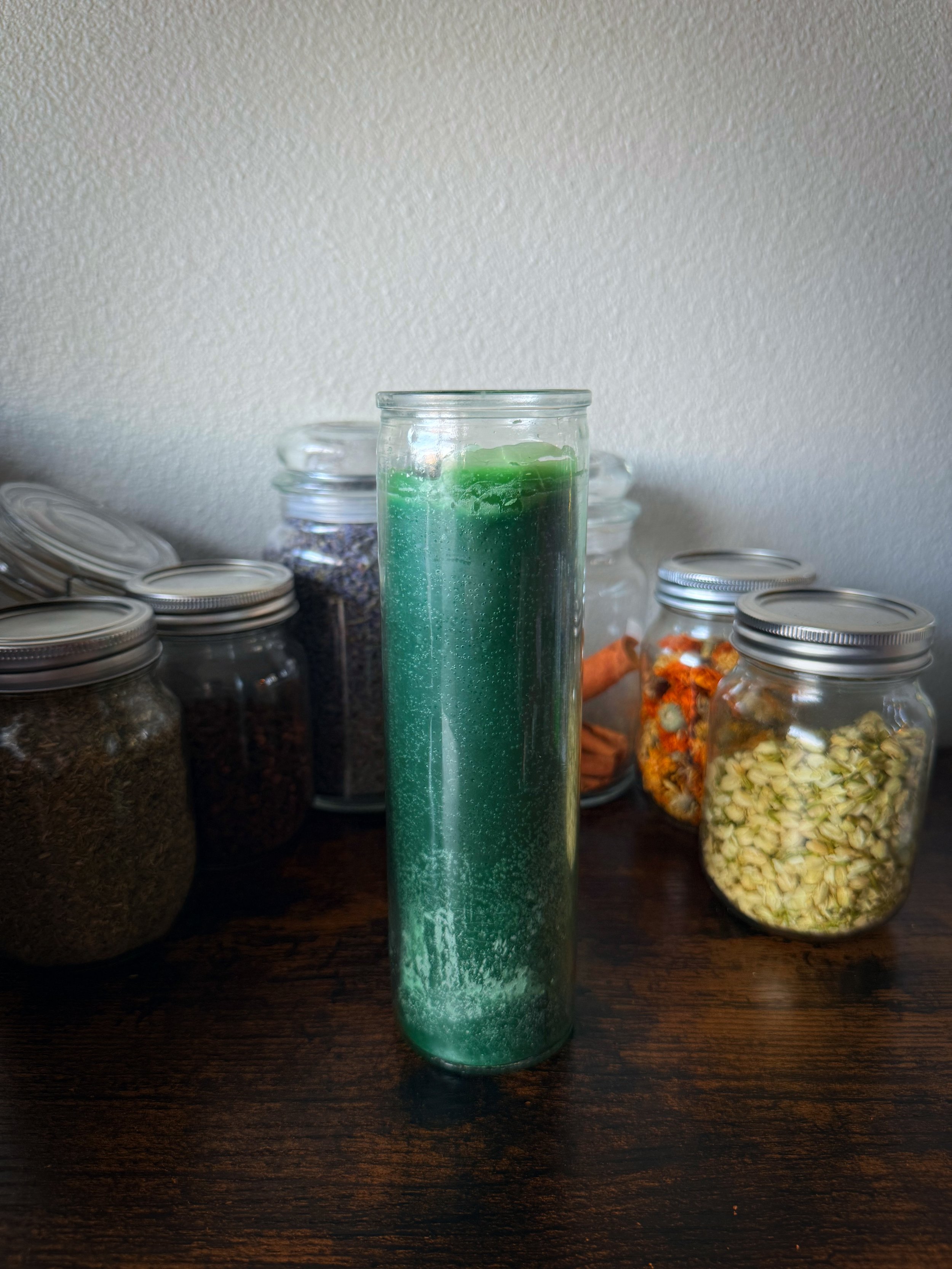 Green 7 Day Ritual Candle