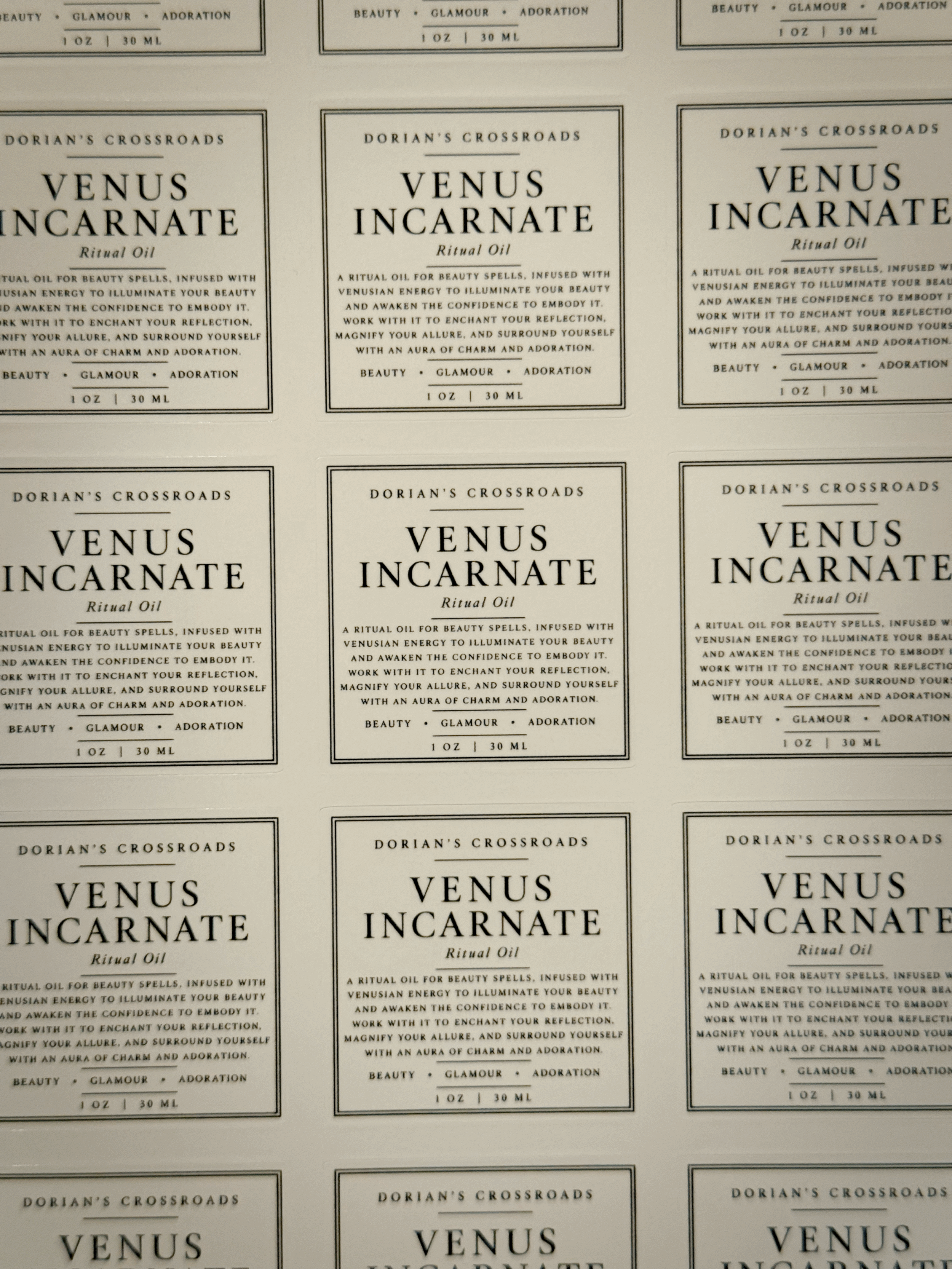 VENUS INCARNATE - Ritual Oil