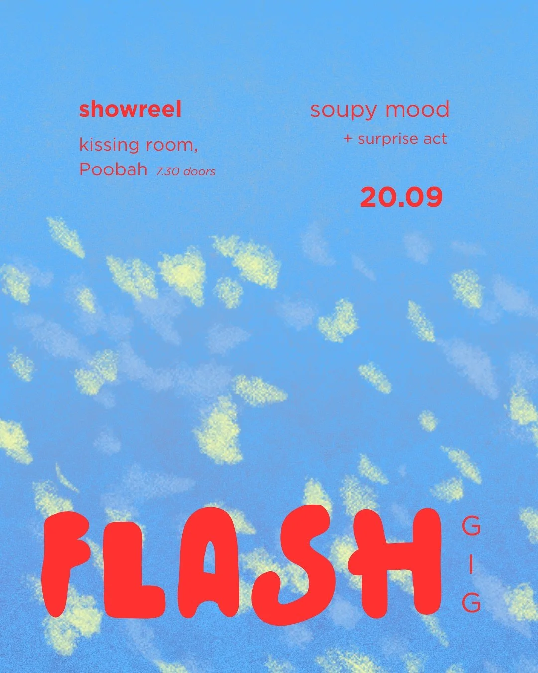 Surprise! If you didn&rsquo;t catch us last weekend, we&rsquo;ll be playing a flash gig supporting @showreel.mp4 on September 20th at @thegrandpoobahbar Kissing Room 💋

📸 @victorhuntleycreative 
Poster: @ra__bellatrix
