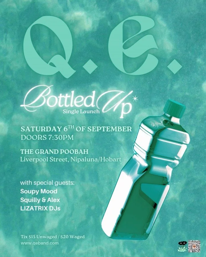 A gig!! 🍲🌻🍾 Totally honoured to be playing for our idols @qespeaks on September 6th for the launch of their new single, which is another absolute shredder of a tune might we say, but you could already guess that. Say it with us everyone! SEPTEMBER