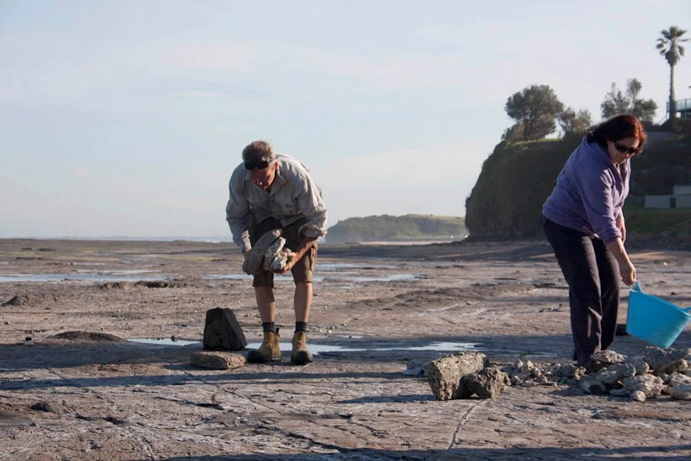 New Moon, 15 October 2012 (construction), sea-washed concrete, humans, approximately 6.5 metres