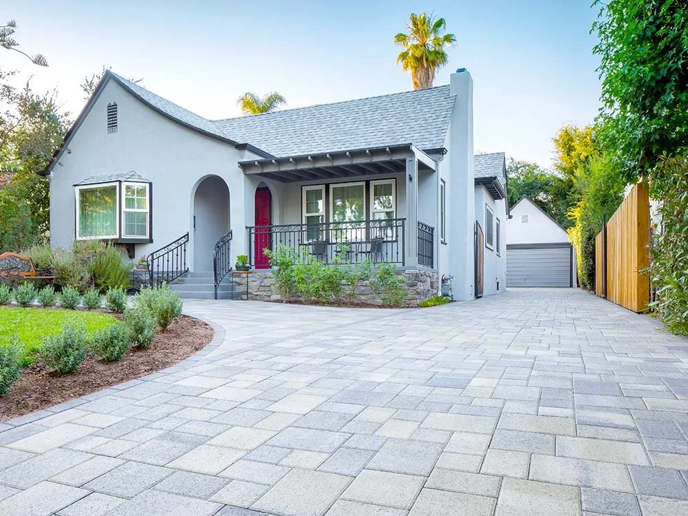 Beautifully paved driveway
