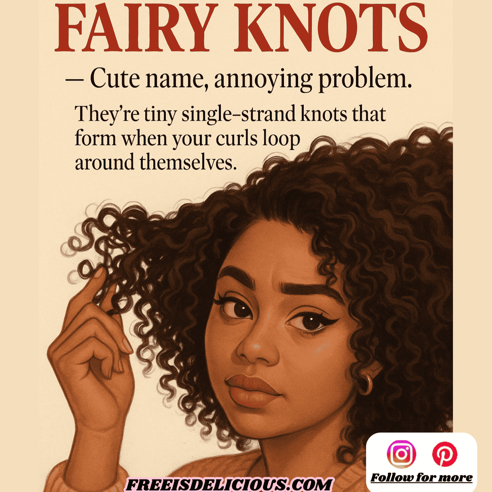 What Are Fairy Knots (and How to Stop Them From Taking Over Your Curls)