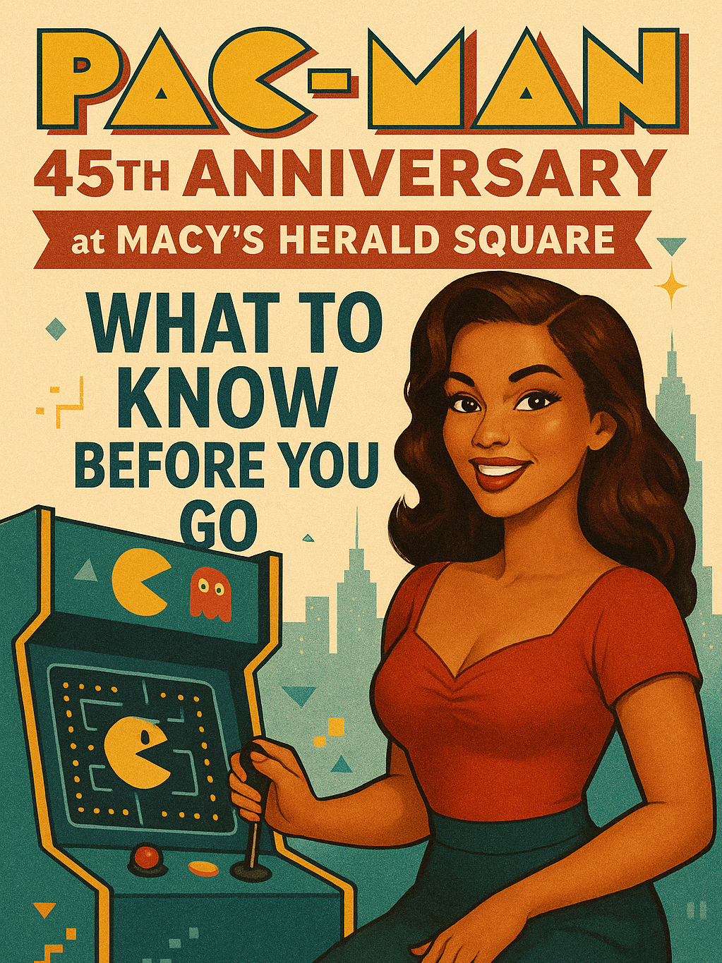 PAC-MAN 45th Anniversary at Macy’s Herald Square: What to Know Before You Go!