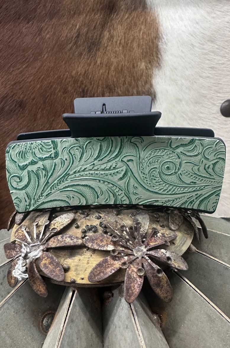 Cowgirl Tooled Hair Clip