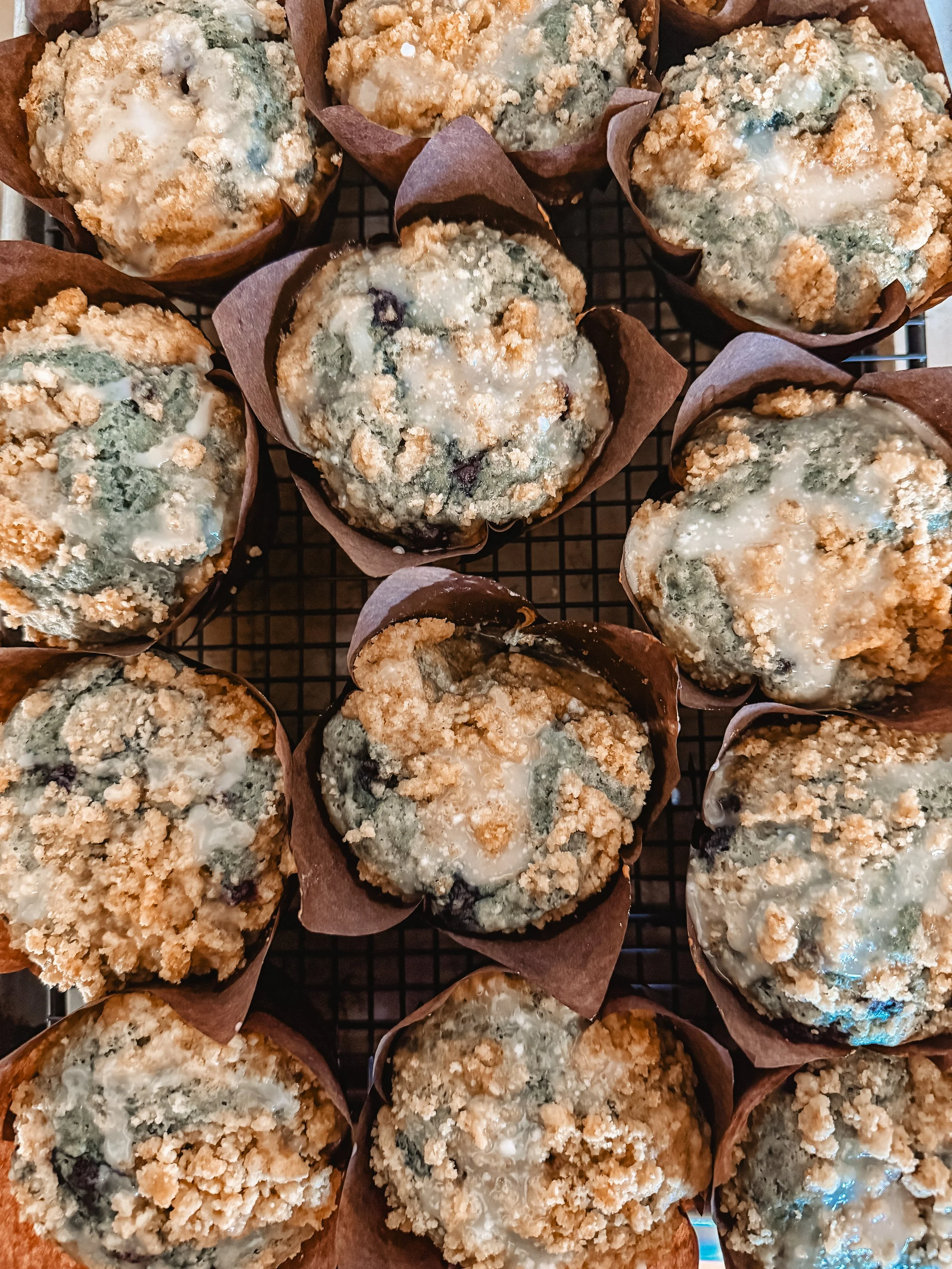 OPENS 5/26  Sourdough Blueberry Muffins:  4 Pack   Pick-Up 5/29-5/30