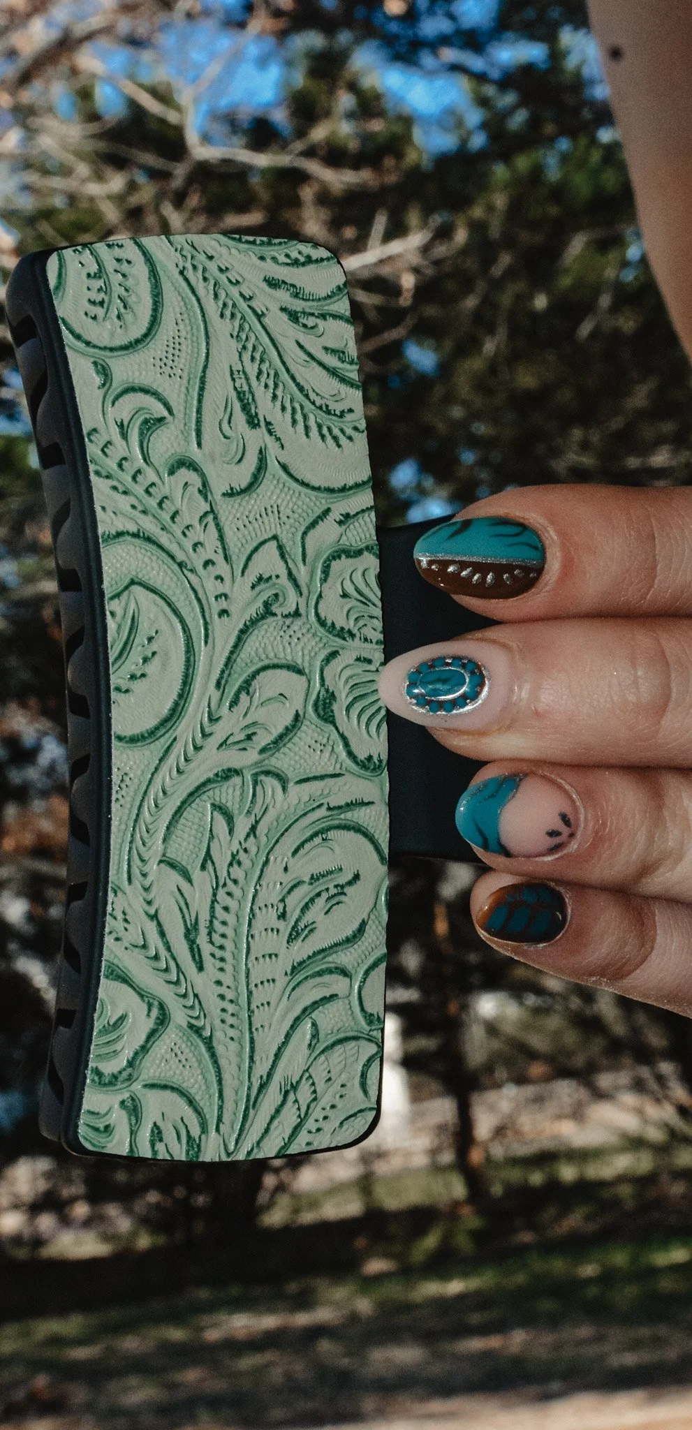 Cowgirl Tooled Hair Clip