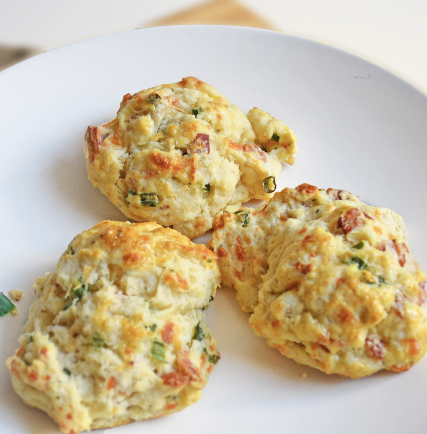 Sourdough Jalapeno Cheddar Bacon Biscones:  5 Pack  Porch Pick Up August 8