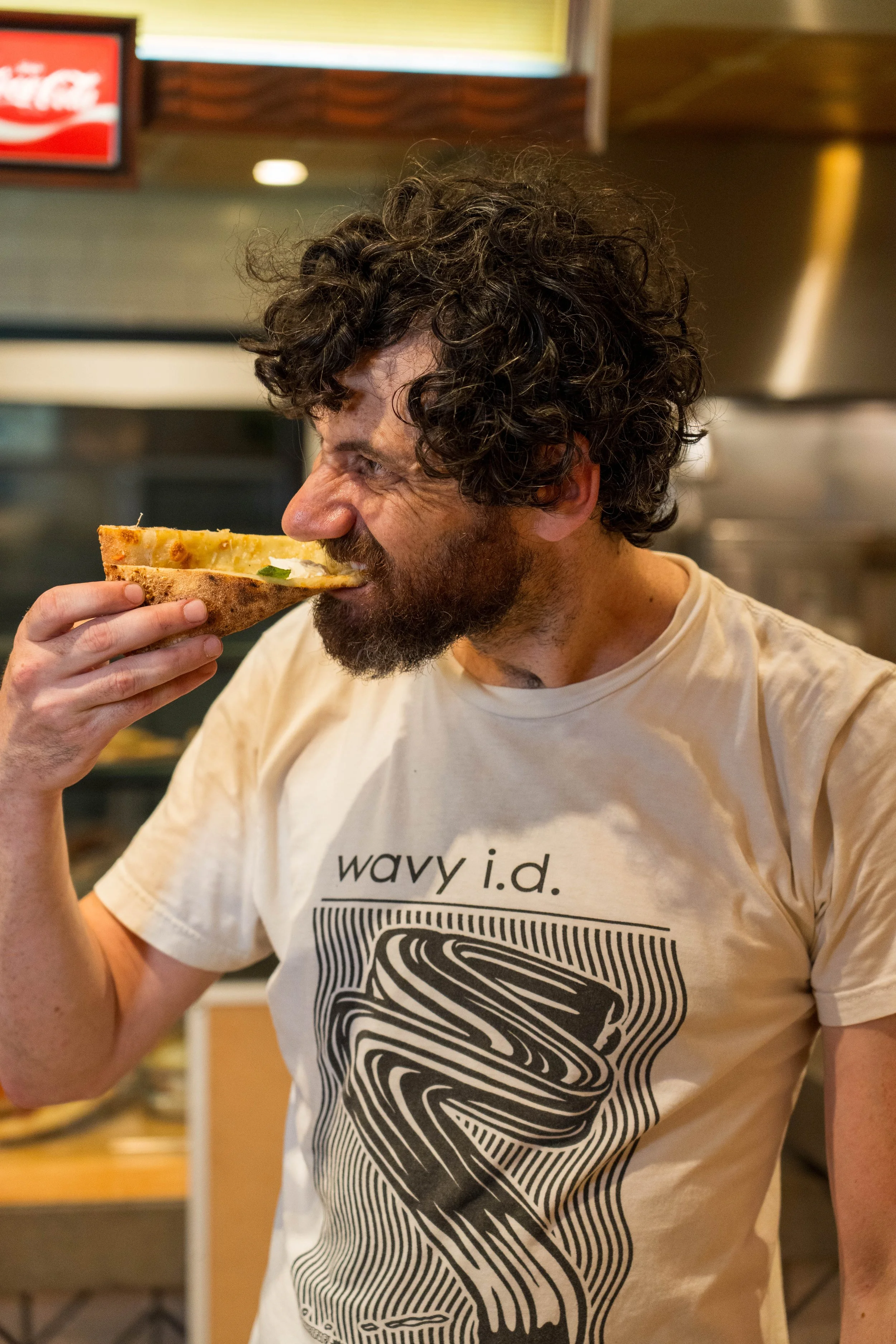 Matthew Sussman Eating Pizza