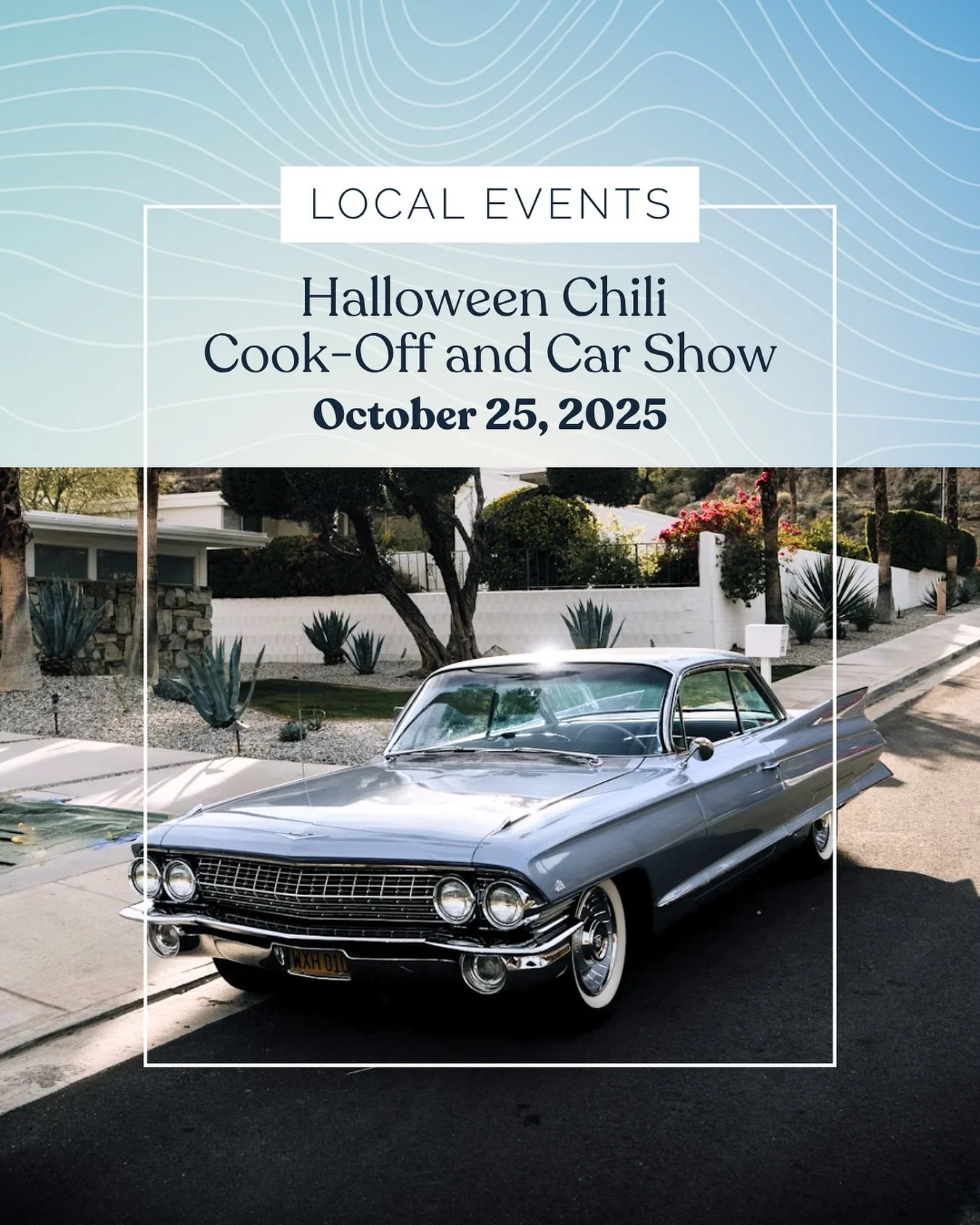 🎃 @psairmuseum with the 
support of @palmspringscruisin will be 
hosting their 16th annual Chili Cook-Off and Car
 Show on Saturday, October 25. 

👻Come join the fun, enjoy the car show and taste some delicious chili recipes. Kids 12 &amp; under ar