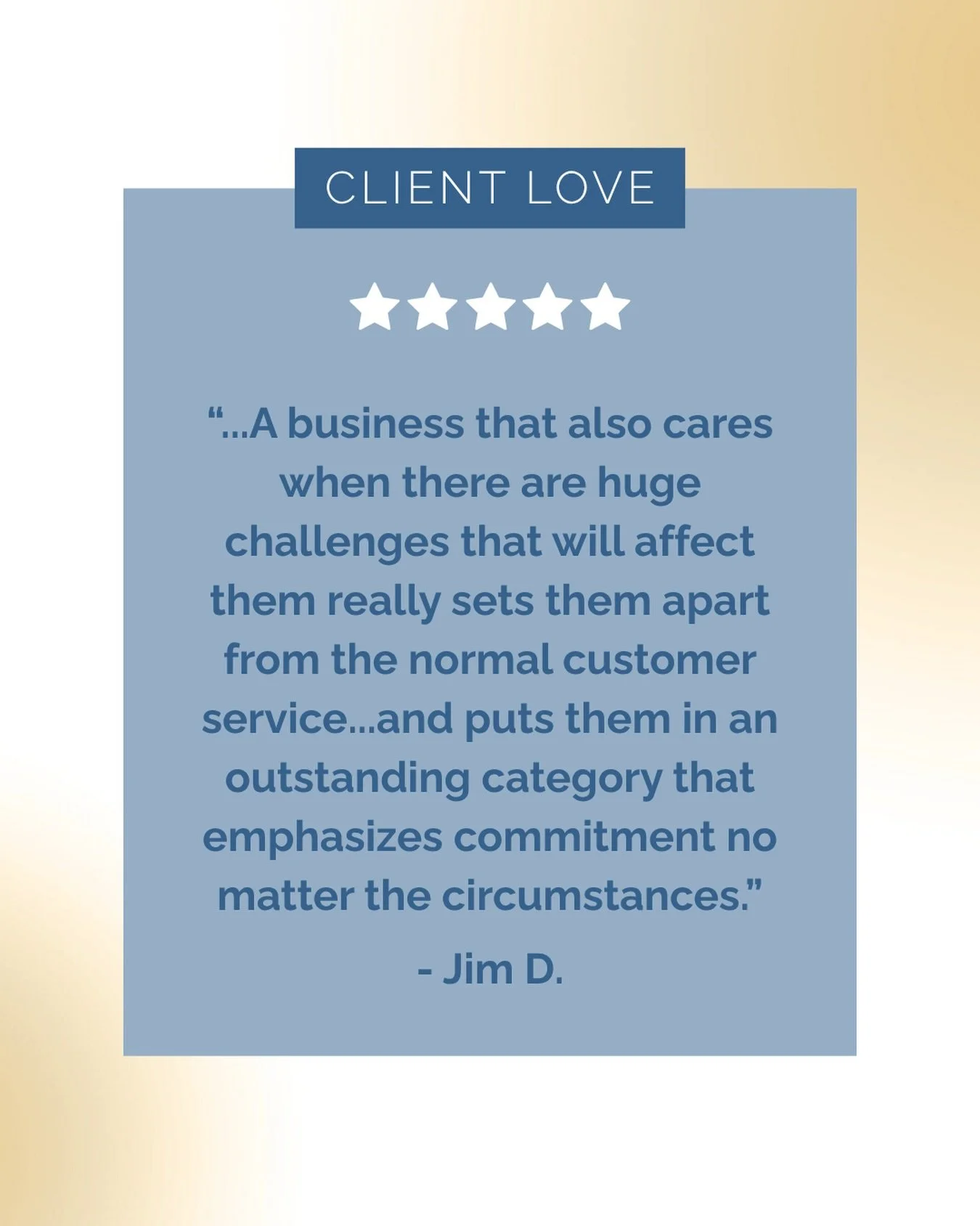 Kind words like these mean the world to us. 🙌

&ldquo;...The experience I had with the ladies at Uptown, Laura, Catherine, and Jill was outstanding and I would say way above my expectations. I know I was not their only client, and I did feel like th