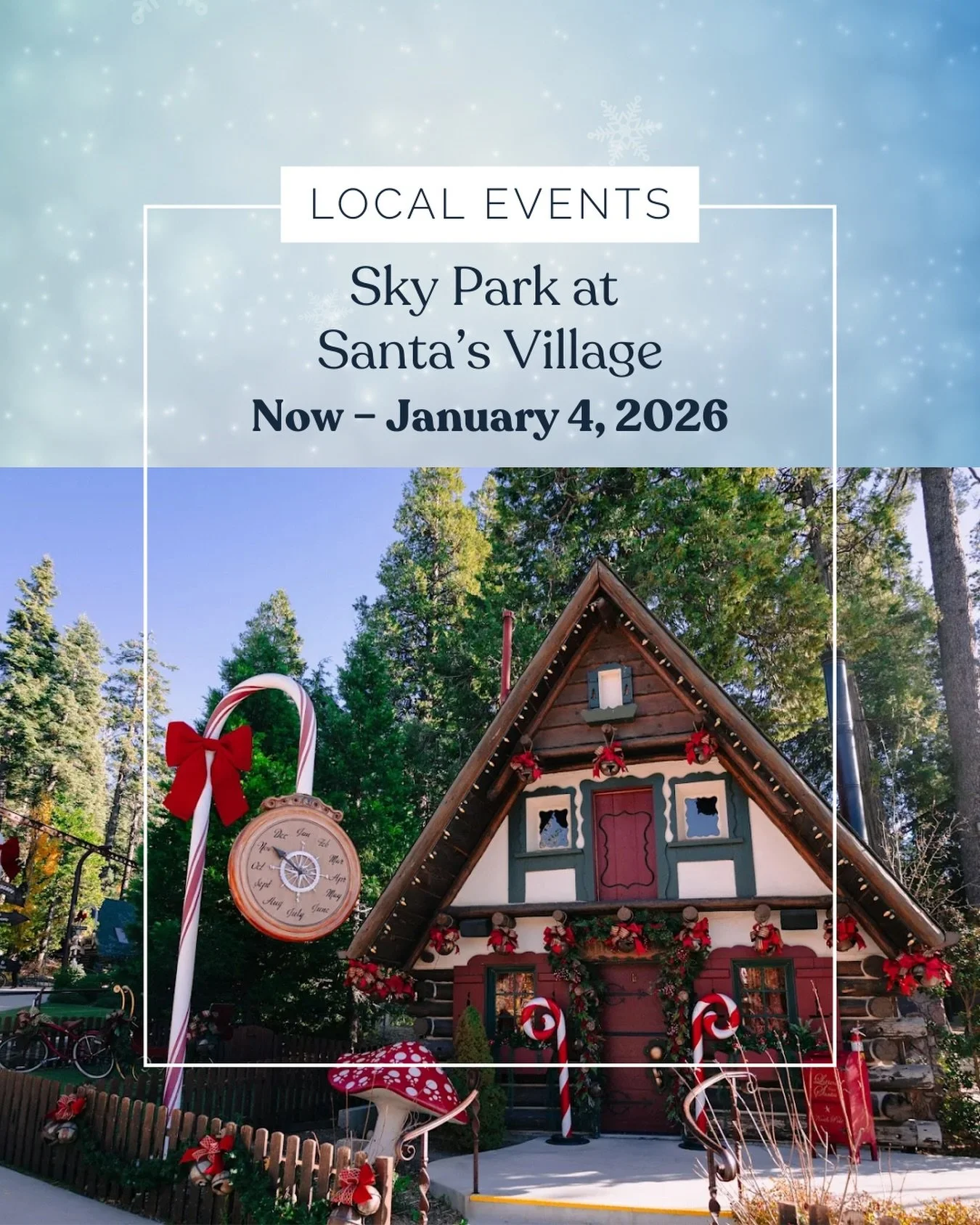 On the seventh day of Christmas, my escrow brought to me&hellip;a Christmas wonderland at Santa&rsquo;s Village!

Sky Park at Santa&rsquo;s Village is your premier destination for Christmas cheer in the mountains, and it&rsquo;s one of our favorite p