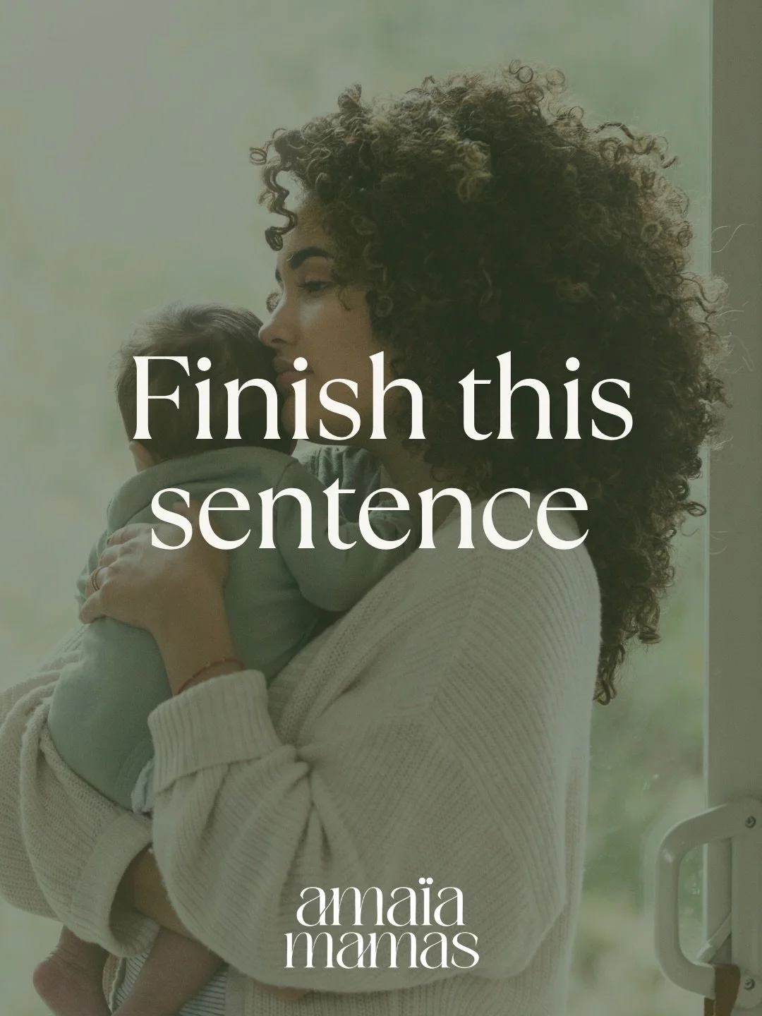 Finish this sentence
Right now, I need more&hellip;
There is no right answer here, just honesty. More rest, more support, more time, more patience, whatever it is, it matters
Say it out loud or share it below. Your answer matters

#MamaCheckIn 
