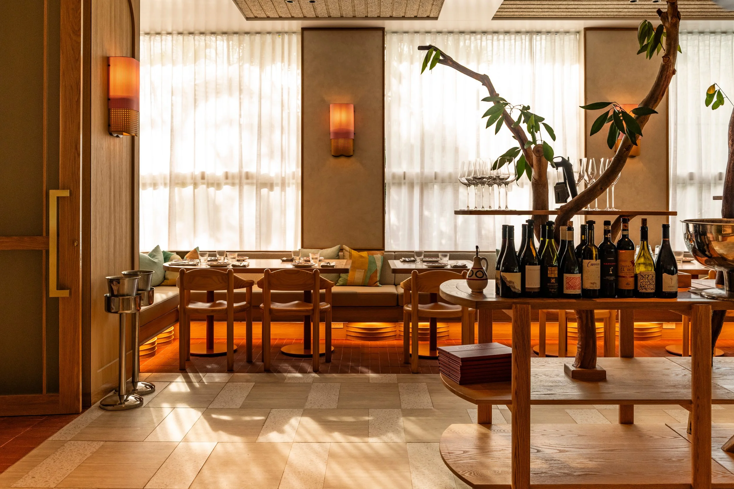 Inside the main dining room at Cibaria Noosa