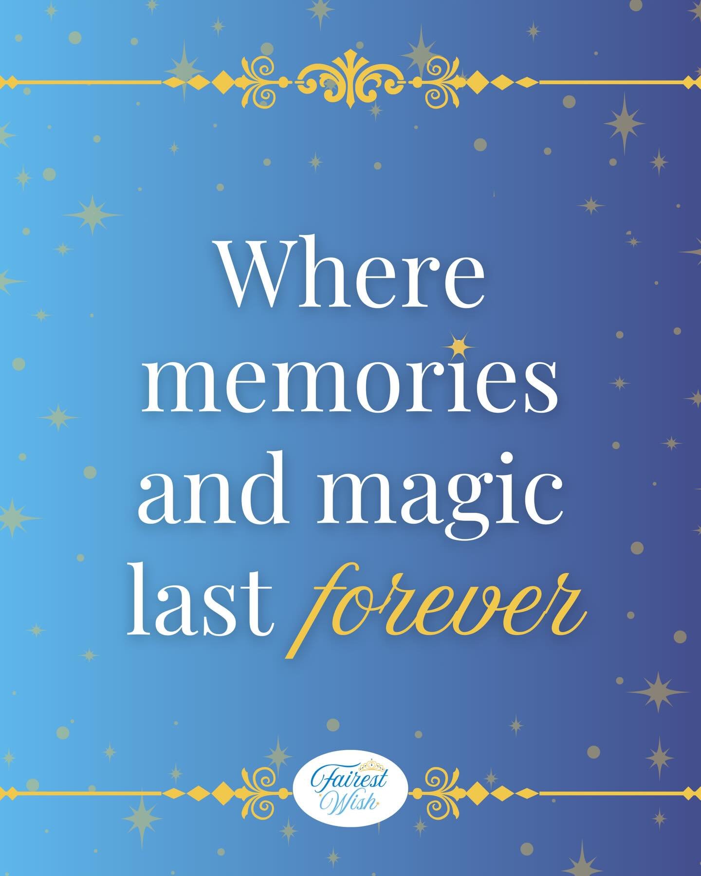Where memories and magic last forever 💫

As a little girl, I felt so much joy and wonder getting to meet my favorite storybook characters come to life. Even now as an adult, I hold those memories close and I feel the magic all over again when I look