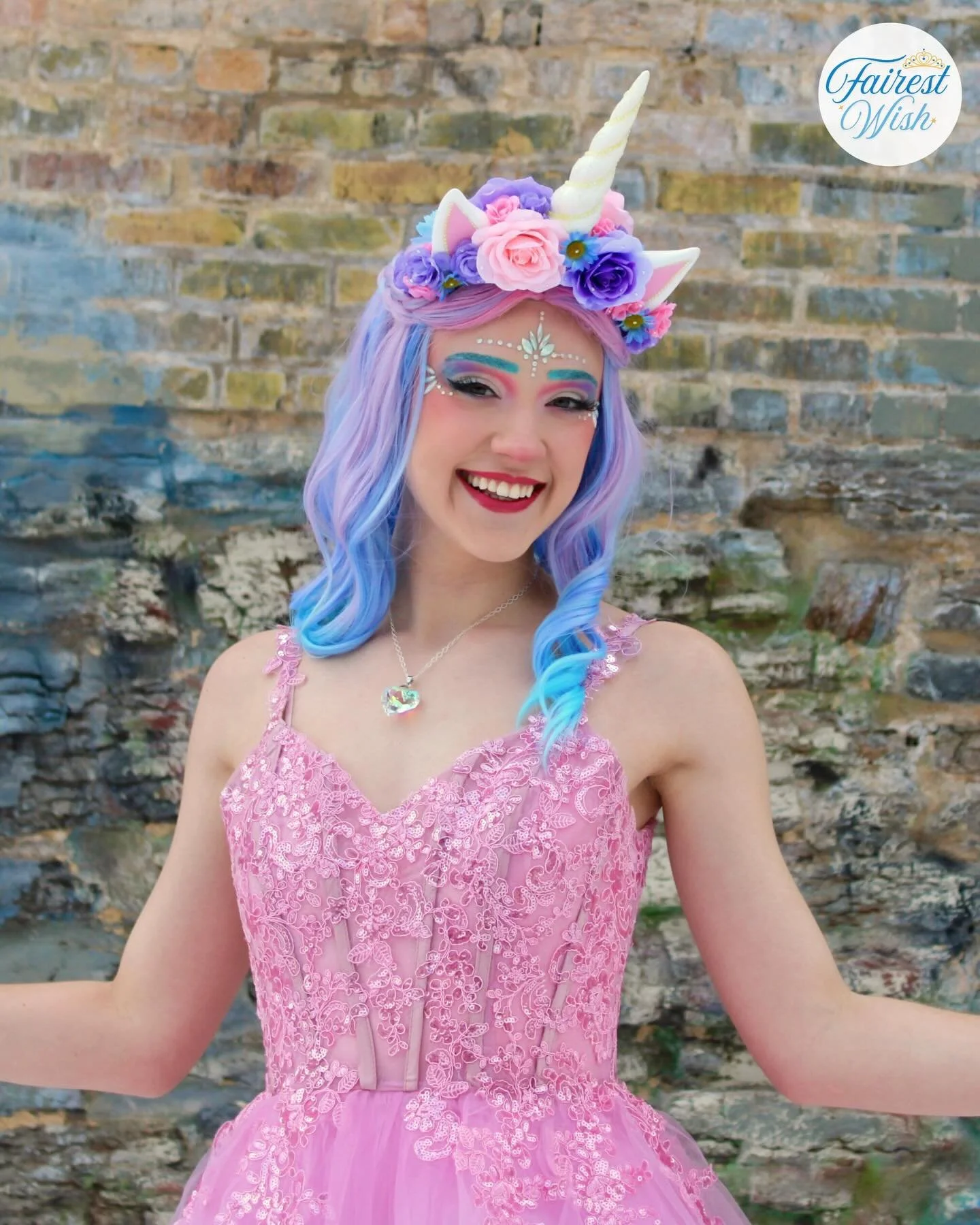 Meet the Unicorn Princess 🦄

I&rsquo;m so proud to introduce Fairest Wish&rsquo;s first original character, Shimmer the Unicorn Princess! ✨

Shimmer is a bubbly and whimsical princess who will add lots of sparkle to your next party! Her entire look 