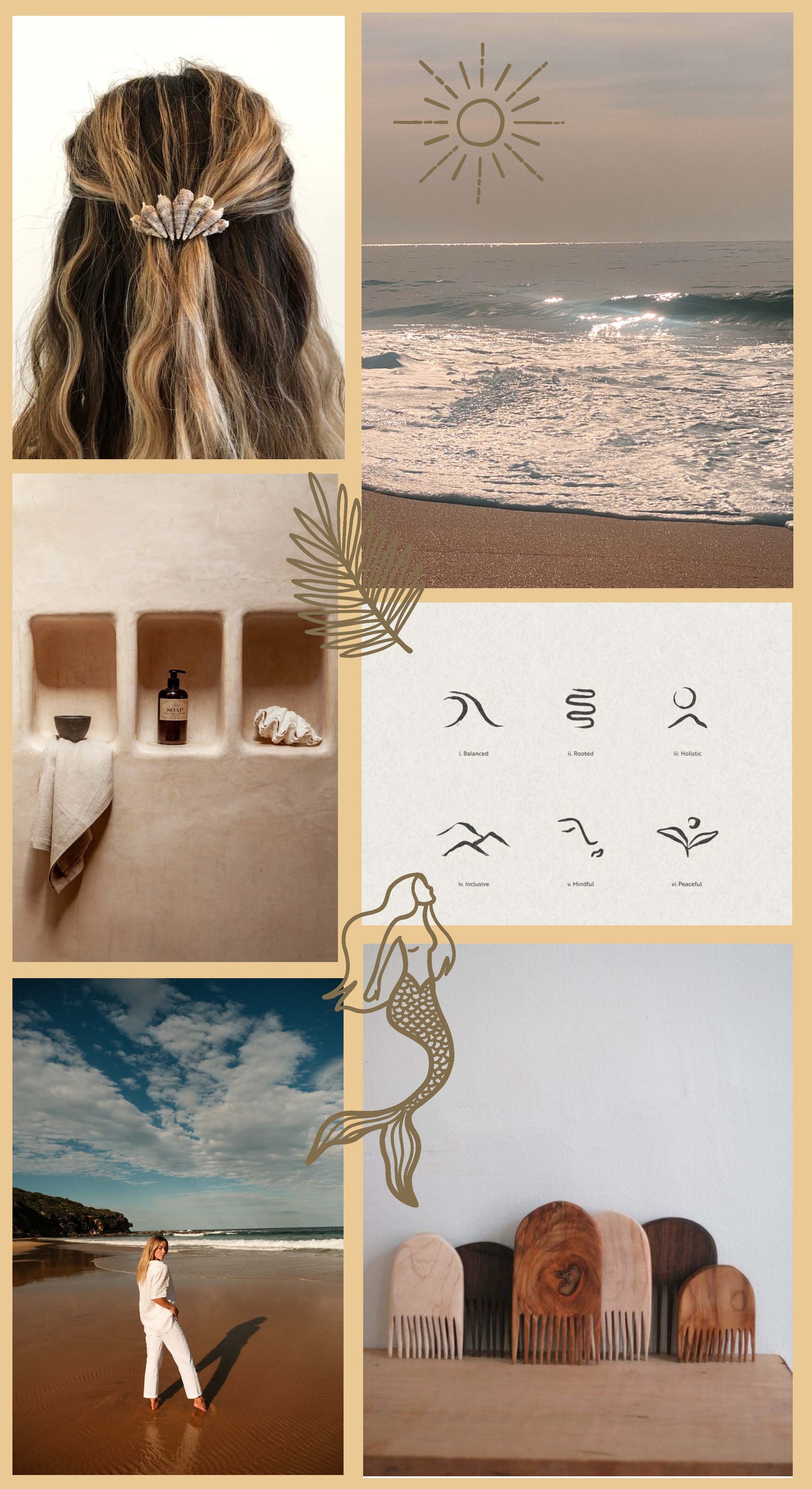 moodboard for Lexy Bowman - Sustainable Hair Stylist 