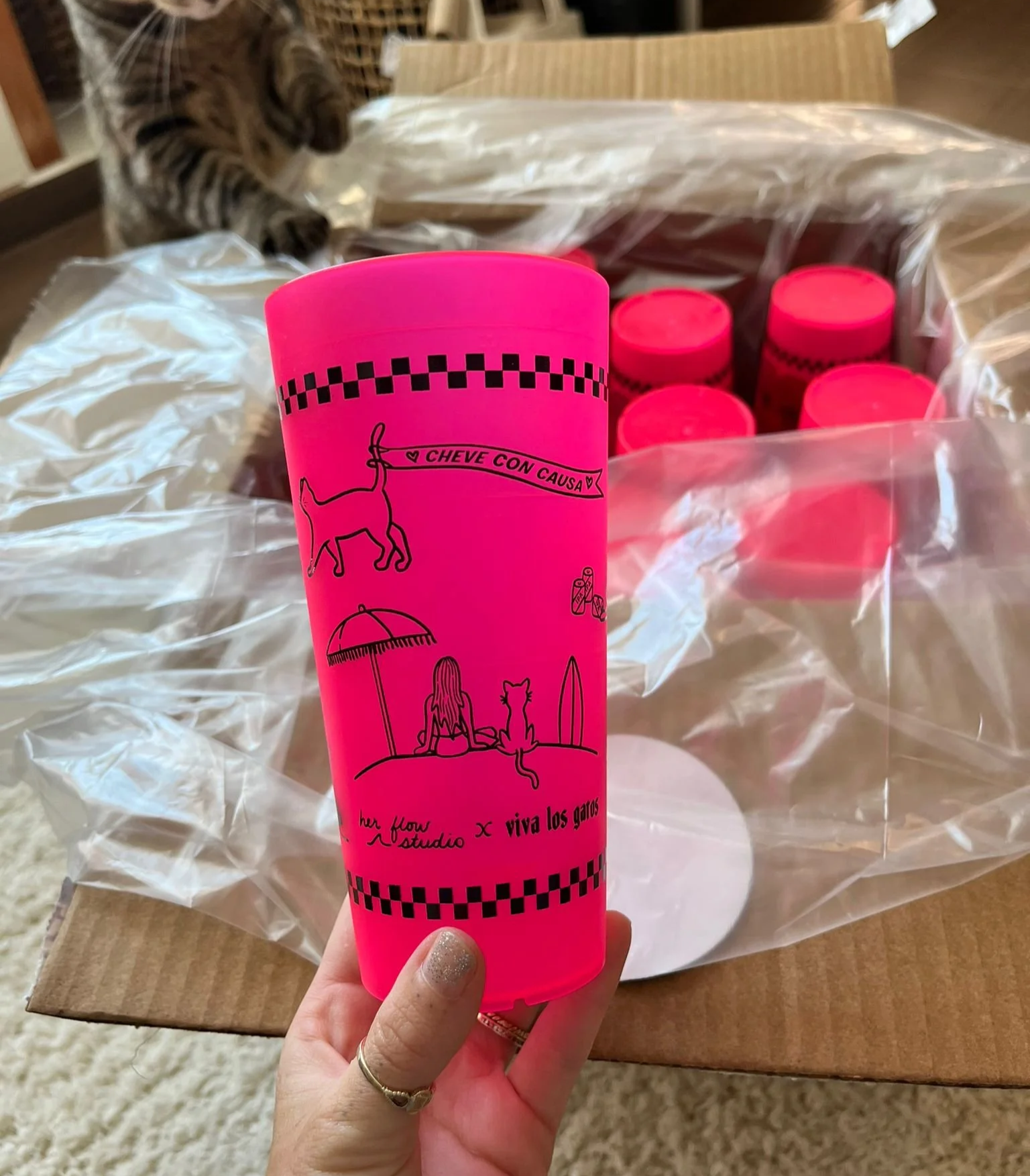 cup design for VLG x Cheve Con Causa event