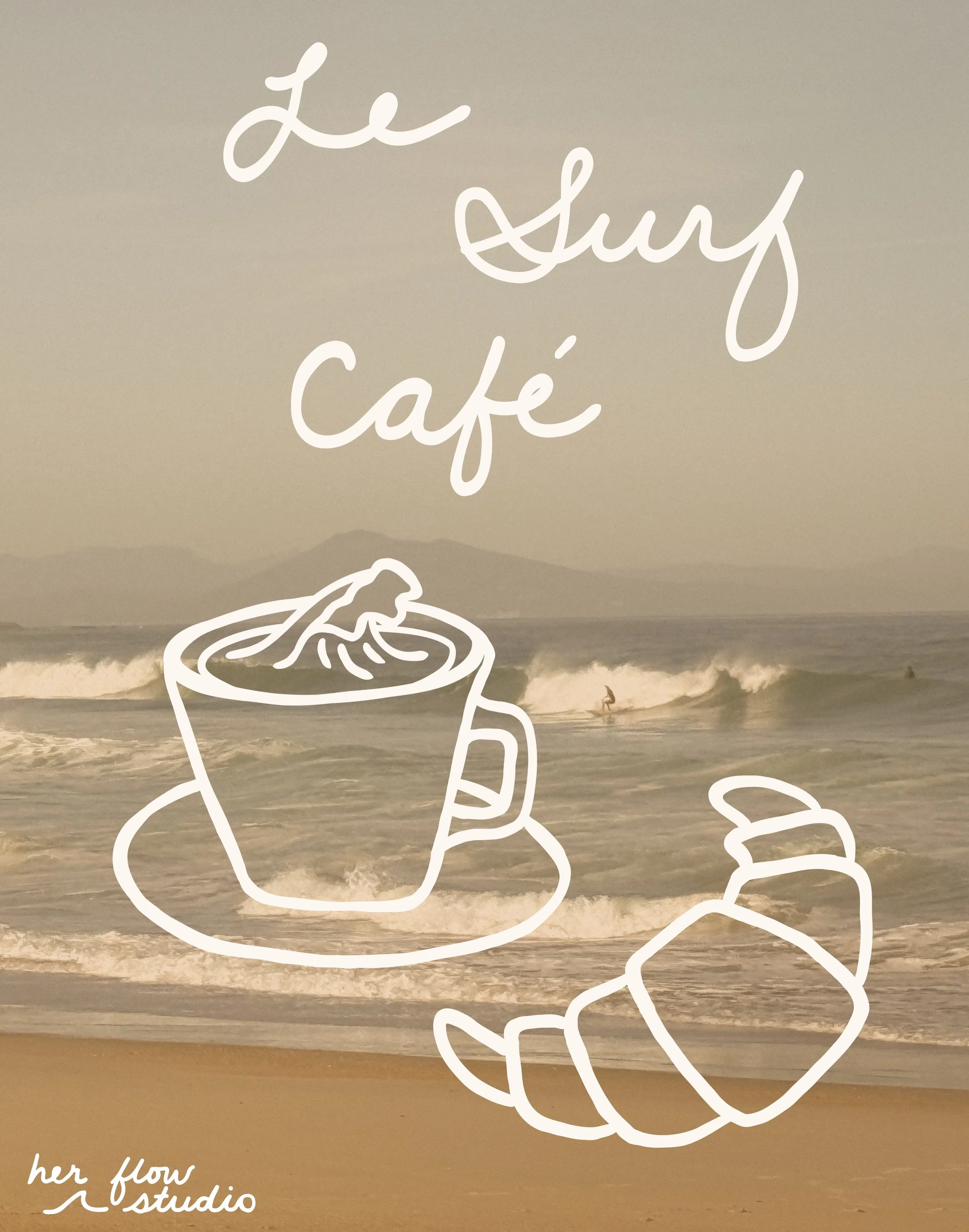 Le Surf Cafe ☕️ 🌊 artwork inspired by my travels in Anglet 🇫🇷

#surfeurope #surfcafe #biarritz #surffrance #vagues