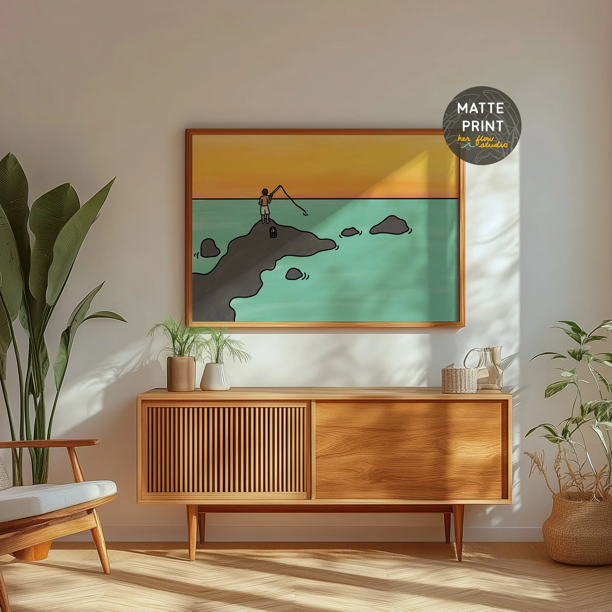 EL PESCADOR 🐟 print now available on Etsy ↠ link in bio!

#fishingart #coastalartwork #etsyseller #printableart #saltlife