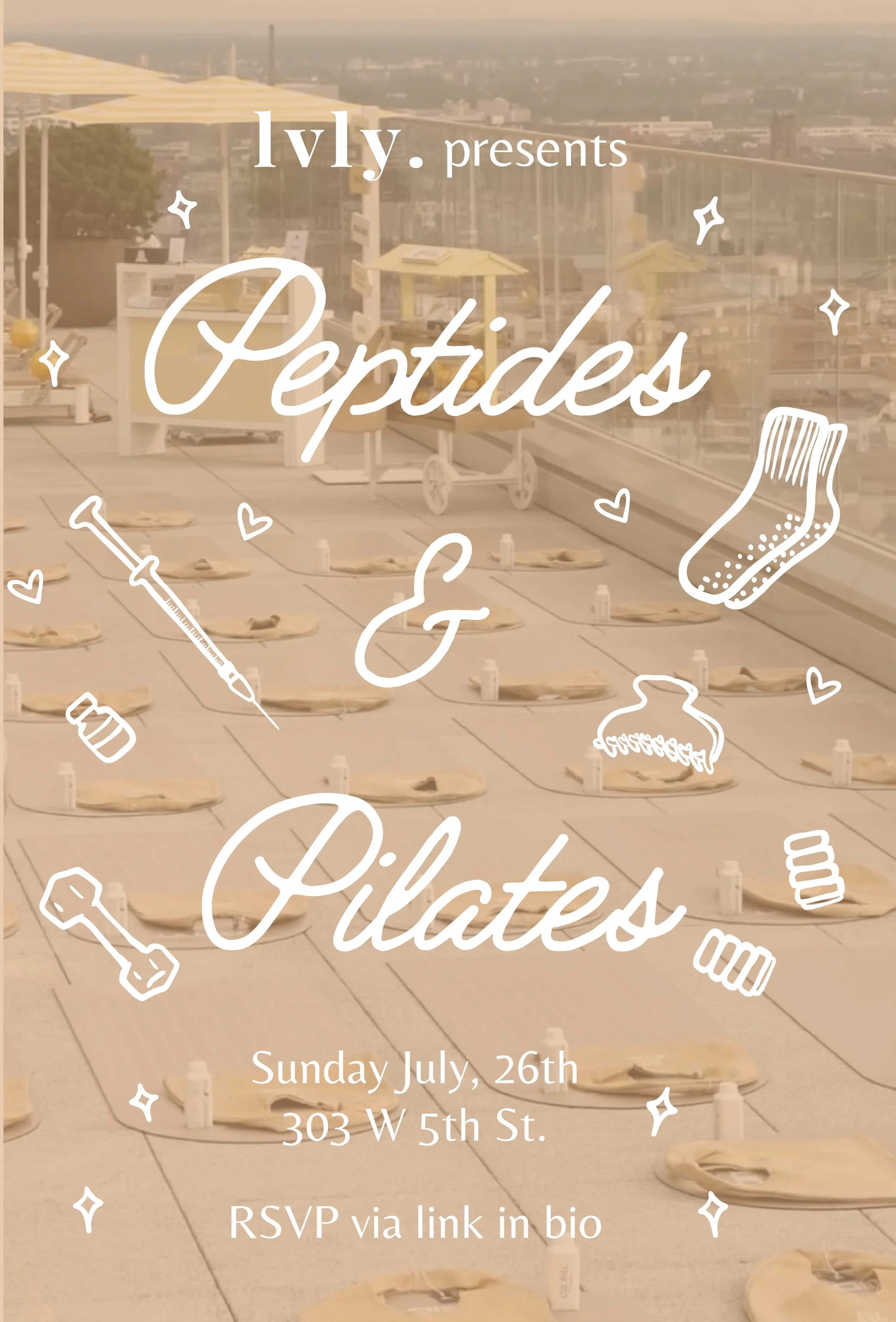 event flyer for LVLY. Wellness