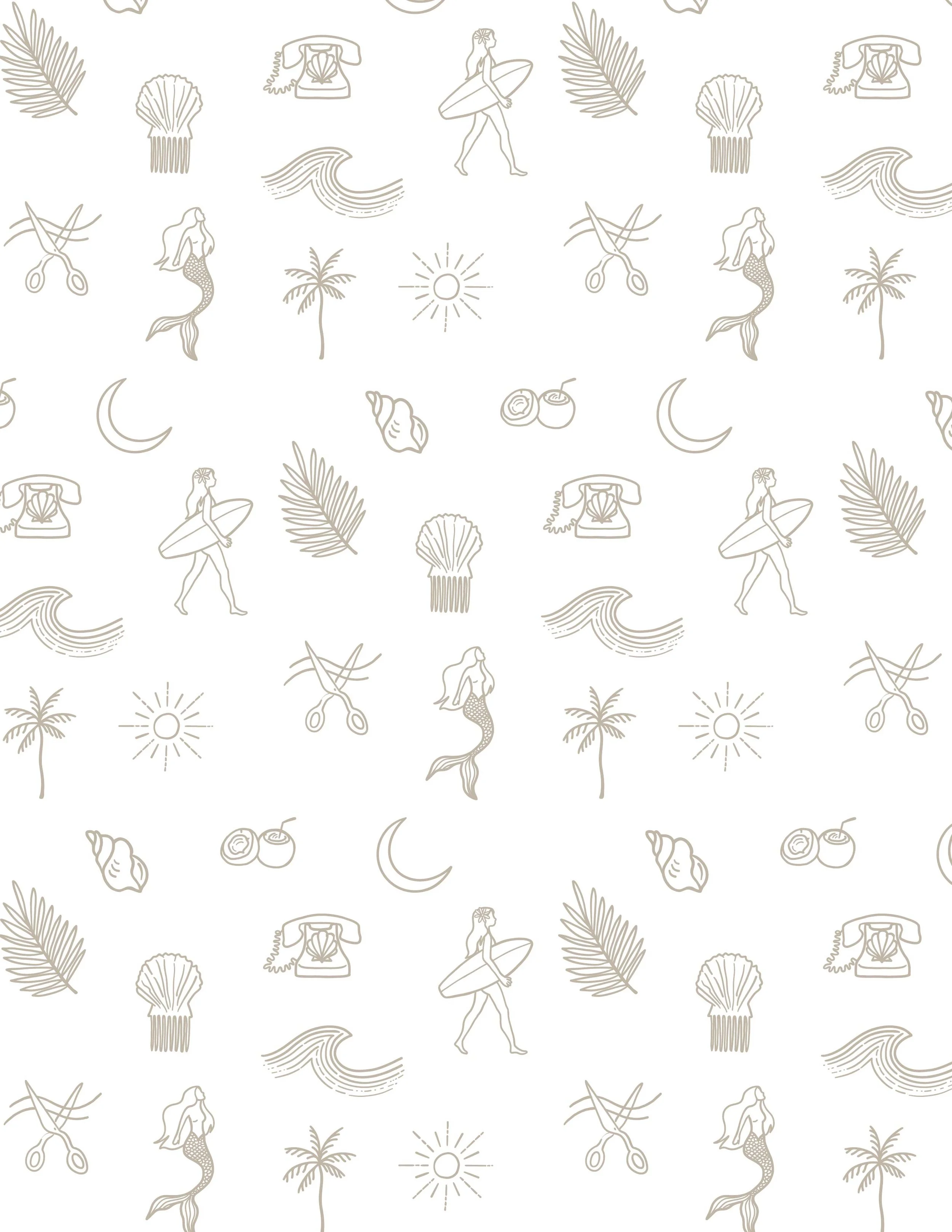 repeating pattern design for Lexy Bowman Hair Stylist 