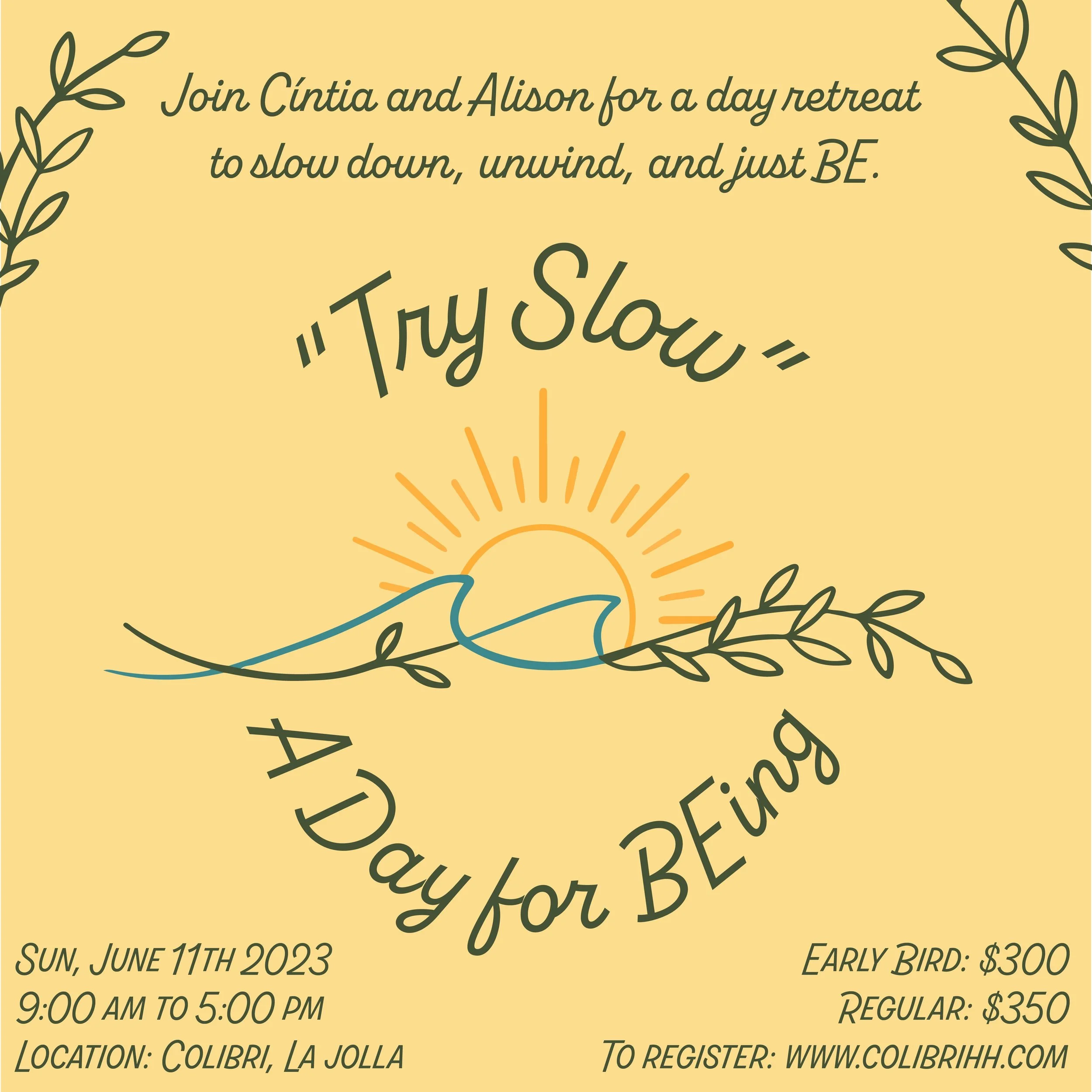 yoga retreat announcement flyer