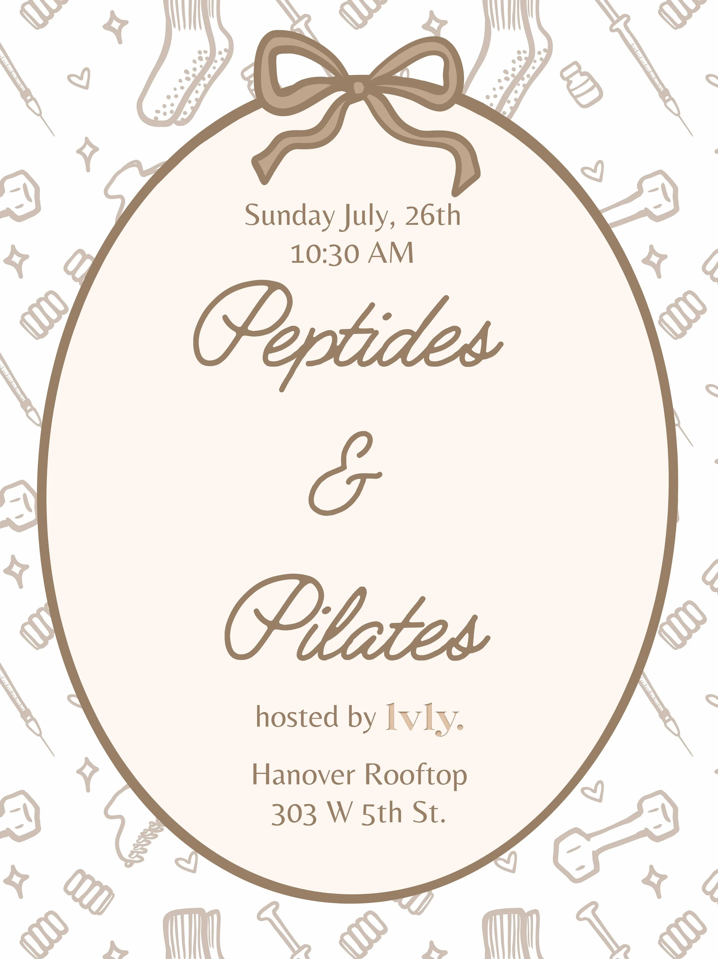 event flyer for LVLY. Wellness