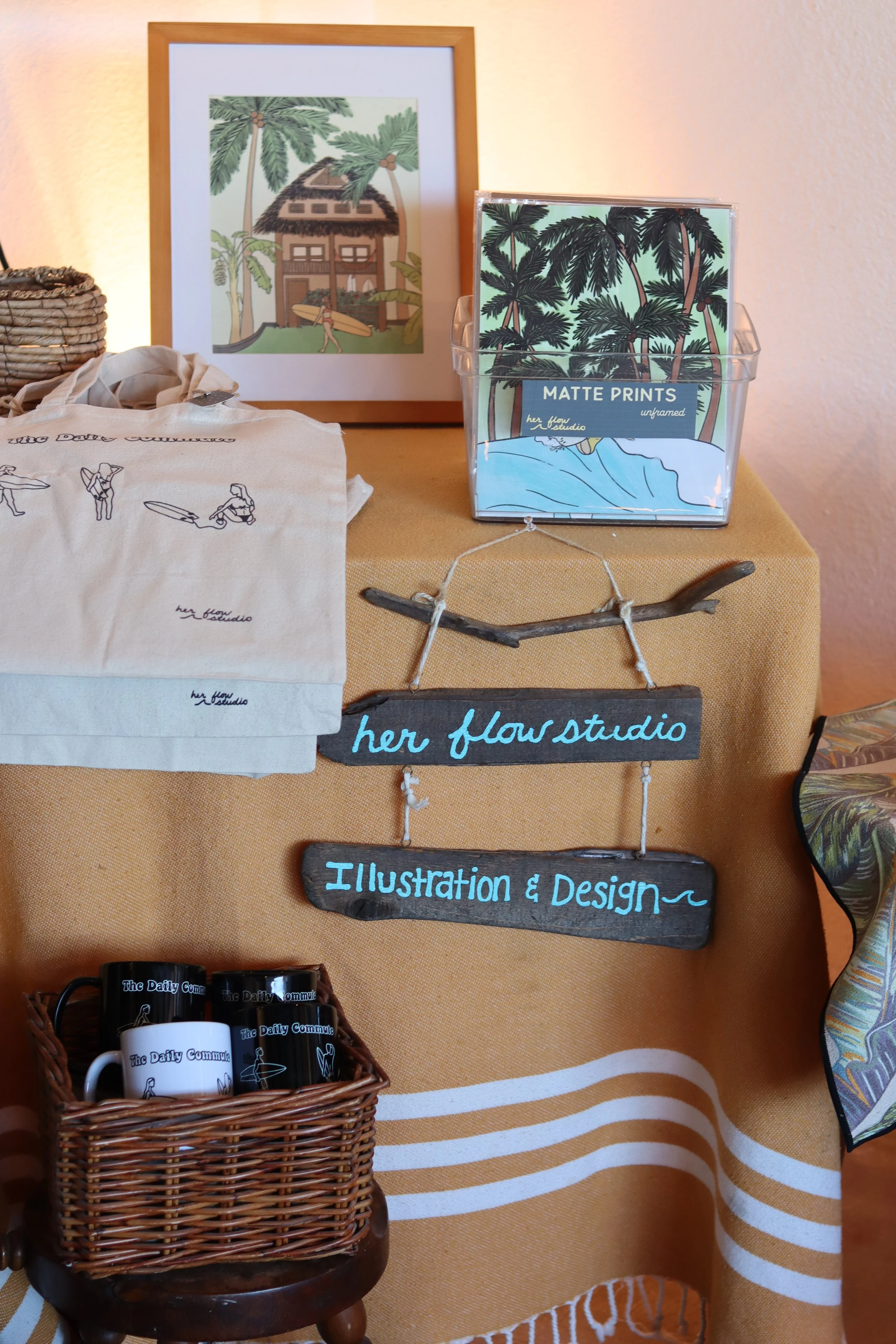 Low Tide Market pop up shop in san diego, ca