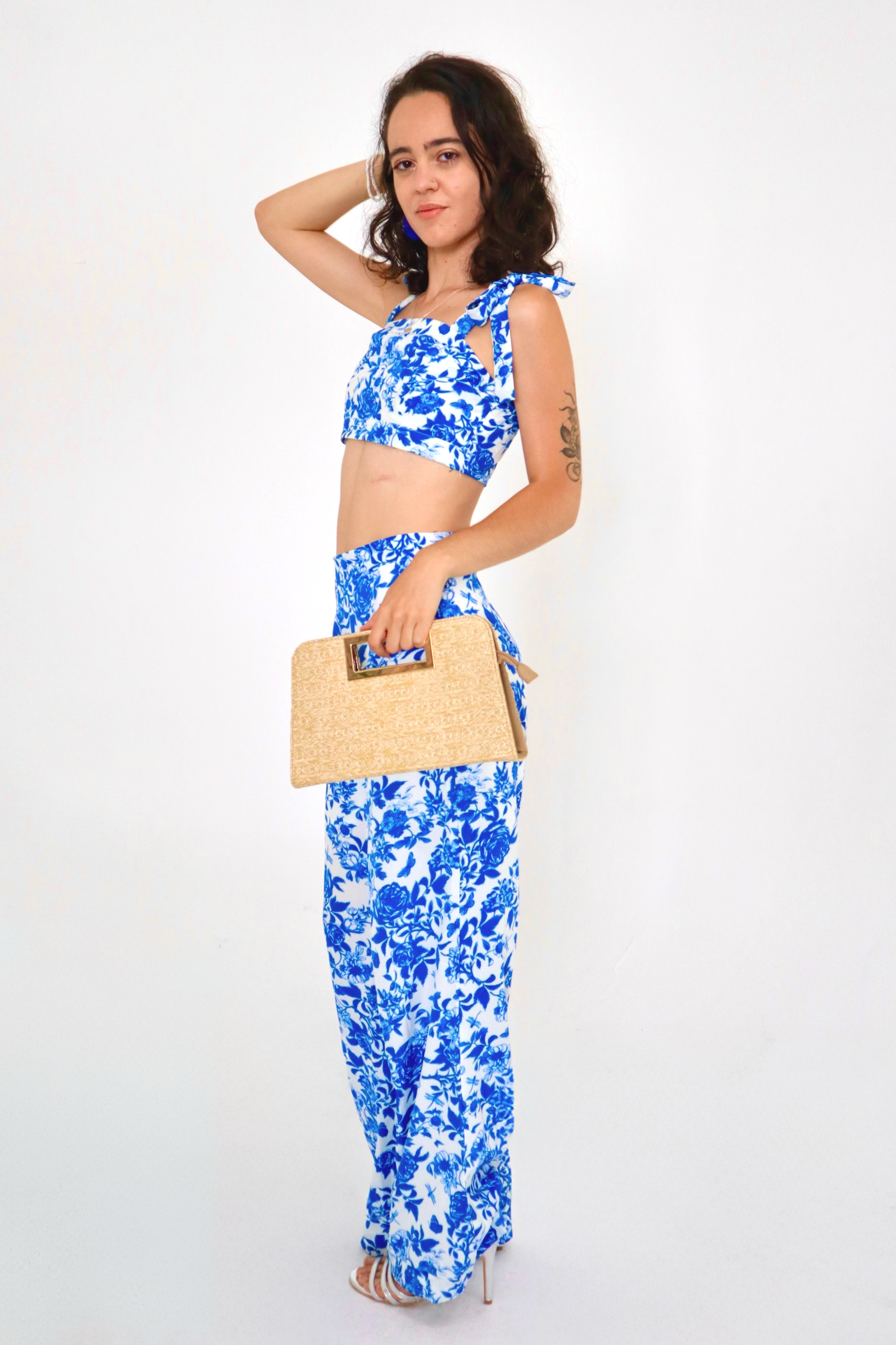 Boho Chic 2 Piece Summer Outfit Floral Print