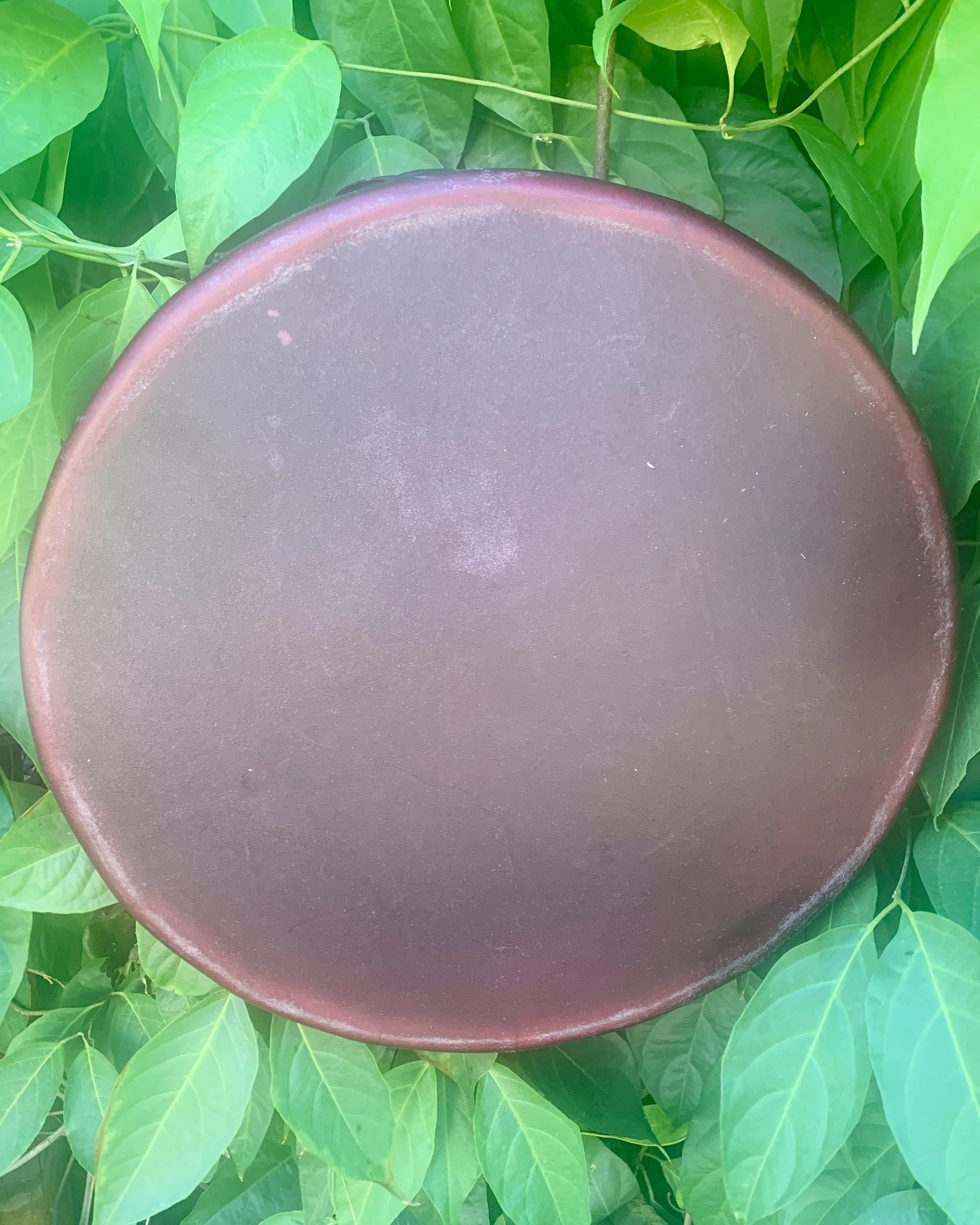 Inside-Out Cochineal Dyed Kangaroo Hide Drum