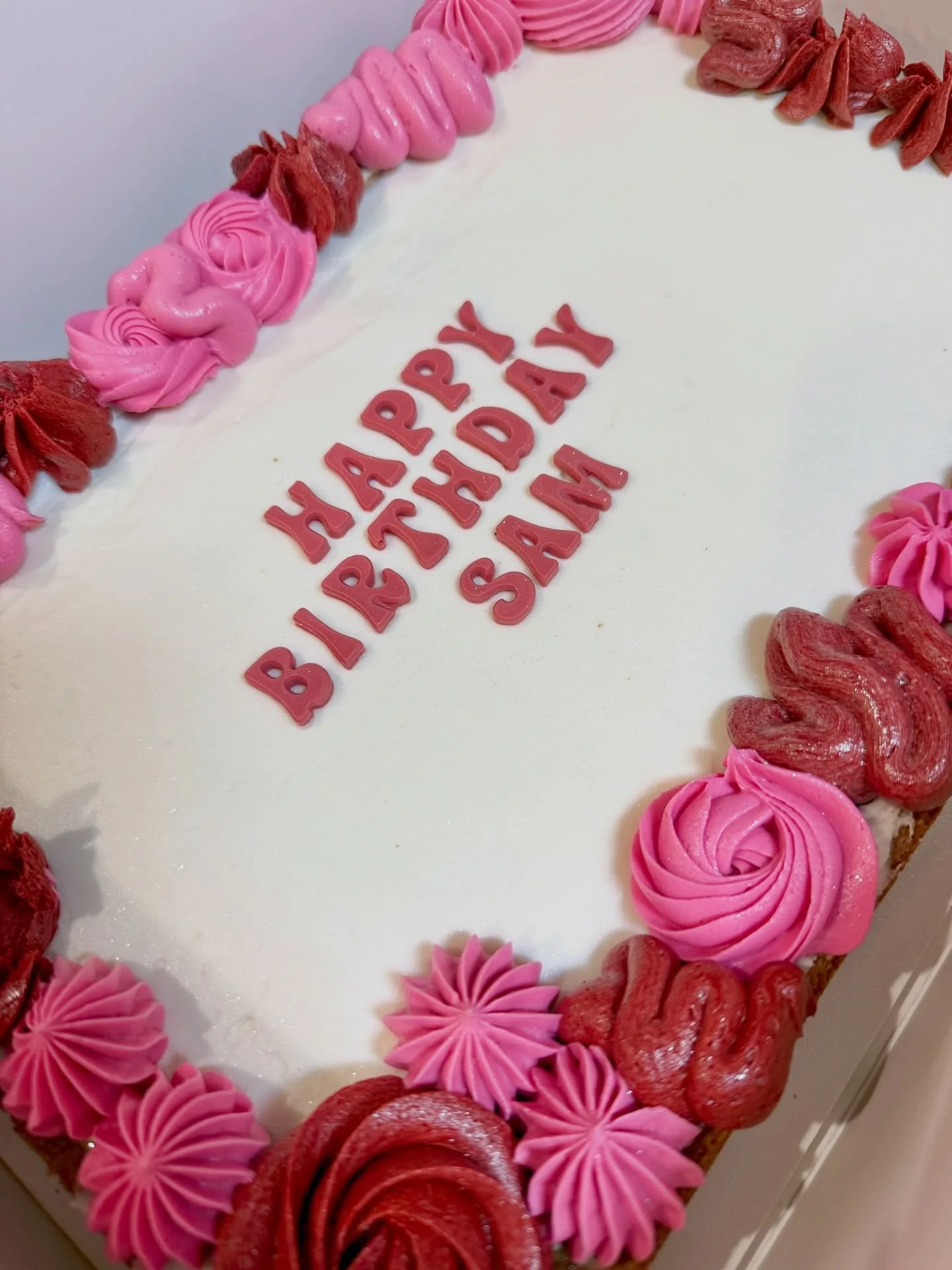 cookie cake for a galentines x birthday celebration&hearts;️💌