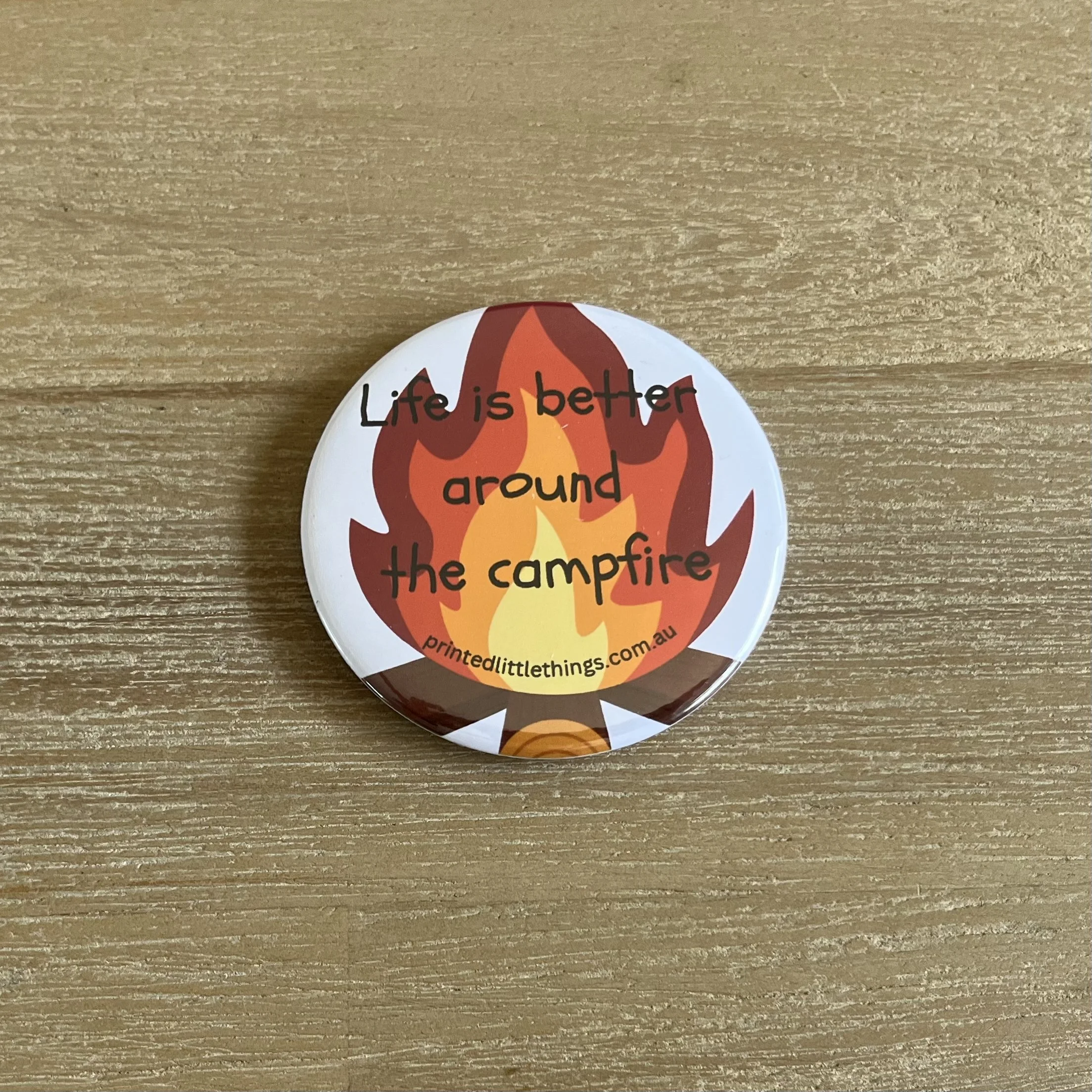 campfire fridge magnet