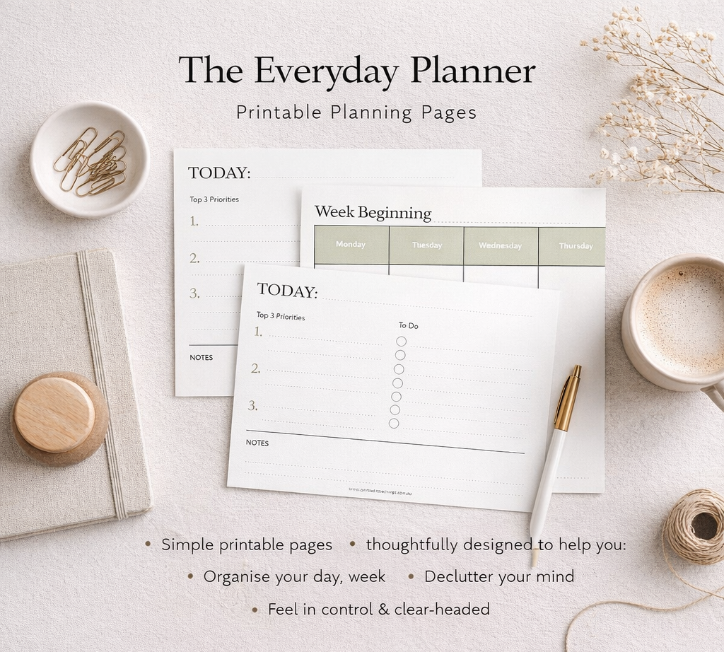 The Everyday Planner | Printable Planning Pages