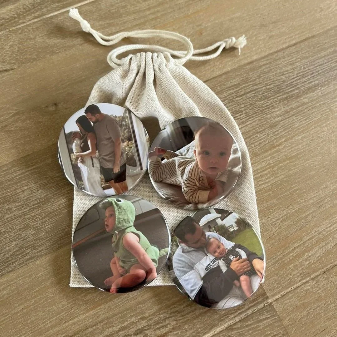 Custom Photo Magnet Round | Set of 4