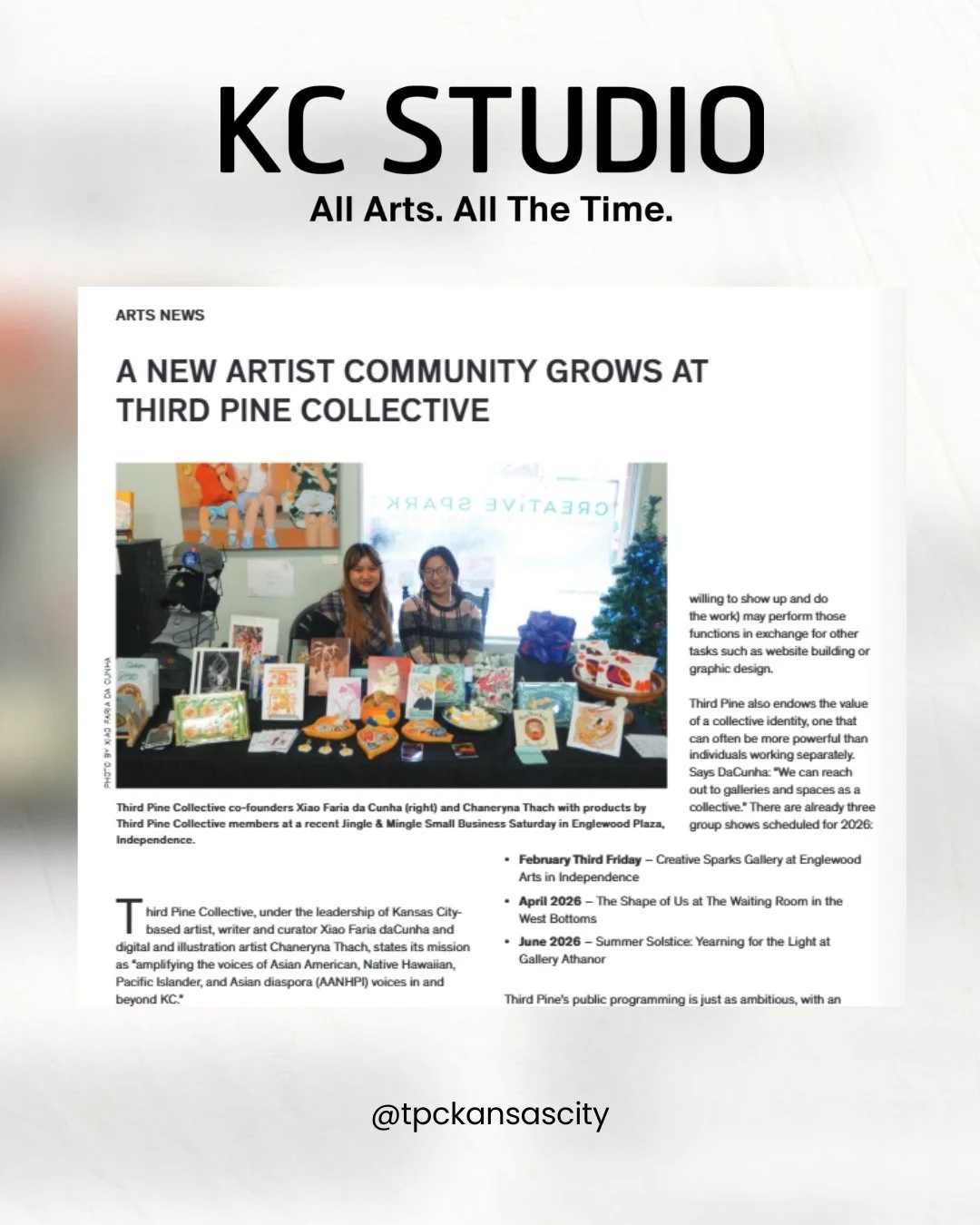 Thank you @kcstudiomag for this lovely coverage! We appreciate the support we've gotten from our local outlets. You are such a crucial component in Kansas City's arts &amp; culture ecology.
Grab a copy from an art organization around KC, or read the 