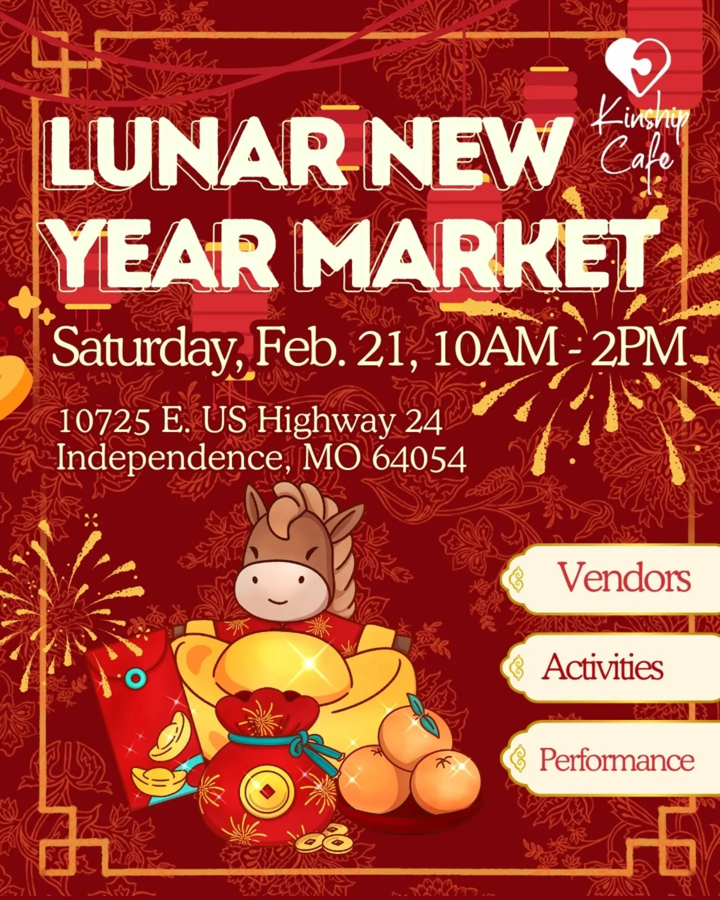 Mark your calendar!
In a time where community is needed more than ever, Third Pine Collective is excited to launch its first market of the year with our beloved community partner @kinshipcafe.kc 
Join us for our 1st annual Lunar New Year Market on Sa