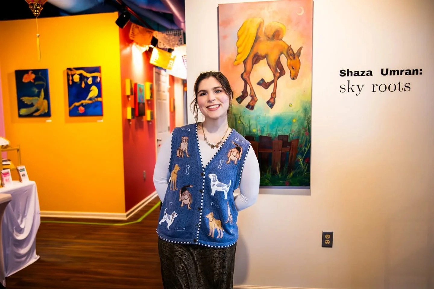 Closing this Friday, Apr.10. artist talk at 6:30 p.m.! 
We're so proud of our artist member @shaza.umran for such a deeply emotional solo exhibition. Grateful for @buonbankc and @tintoretta.tattoo.studio for offering their space. Woot woot!! 💕 

Are