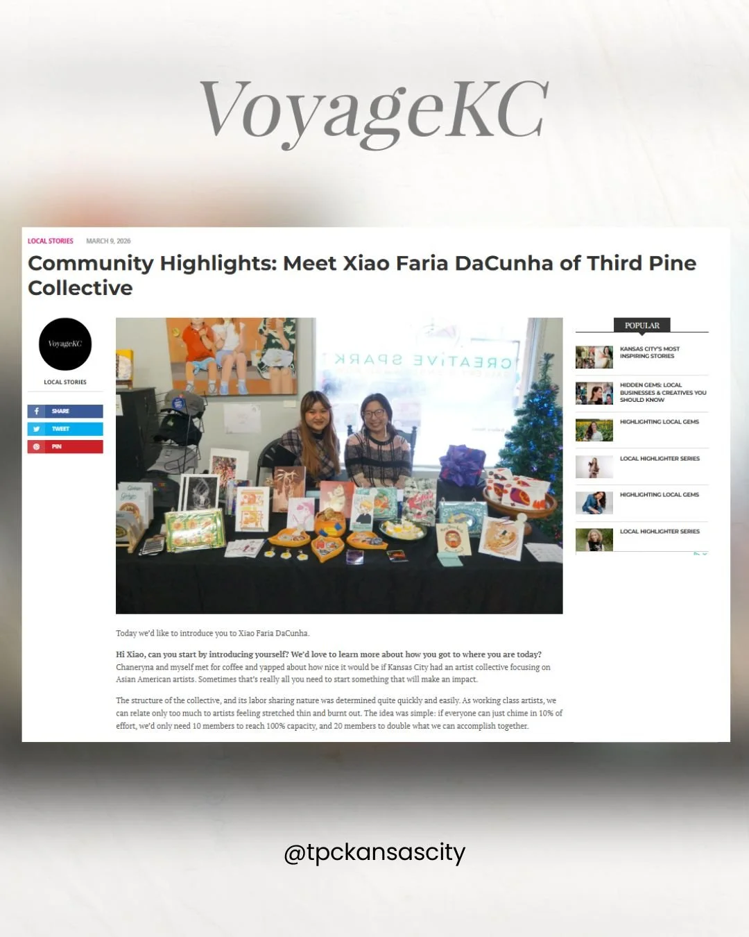 Community Highlights: Meet Xiao Faria DaCunha of Third Pine Collective