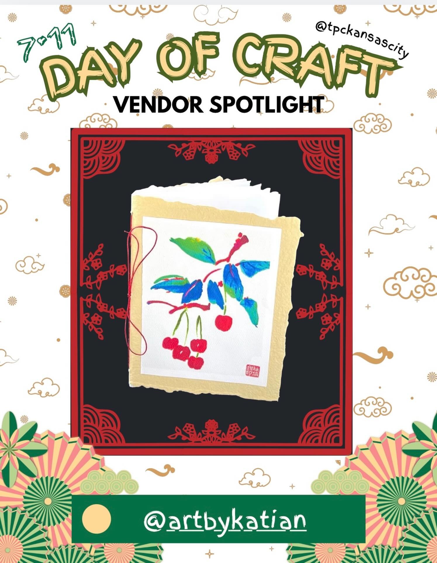 🏮Vendor Spotlight🏮 @artbykatian offers a modern take on traditional Chinese brush painting, creating original watercolor pieces as notecards and even jewelry. Stop by on July 11th @buonbankc to shop her serene pieces in person!