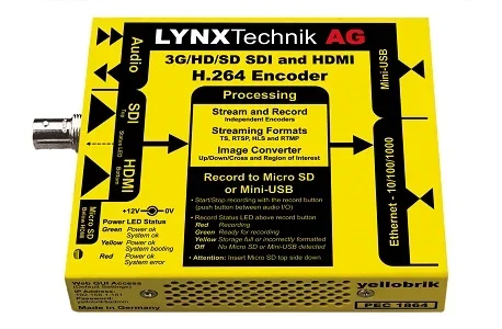 LYNX Technik Launches H.264 Streaming &amp; Recording yellobrik at NAB 2017