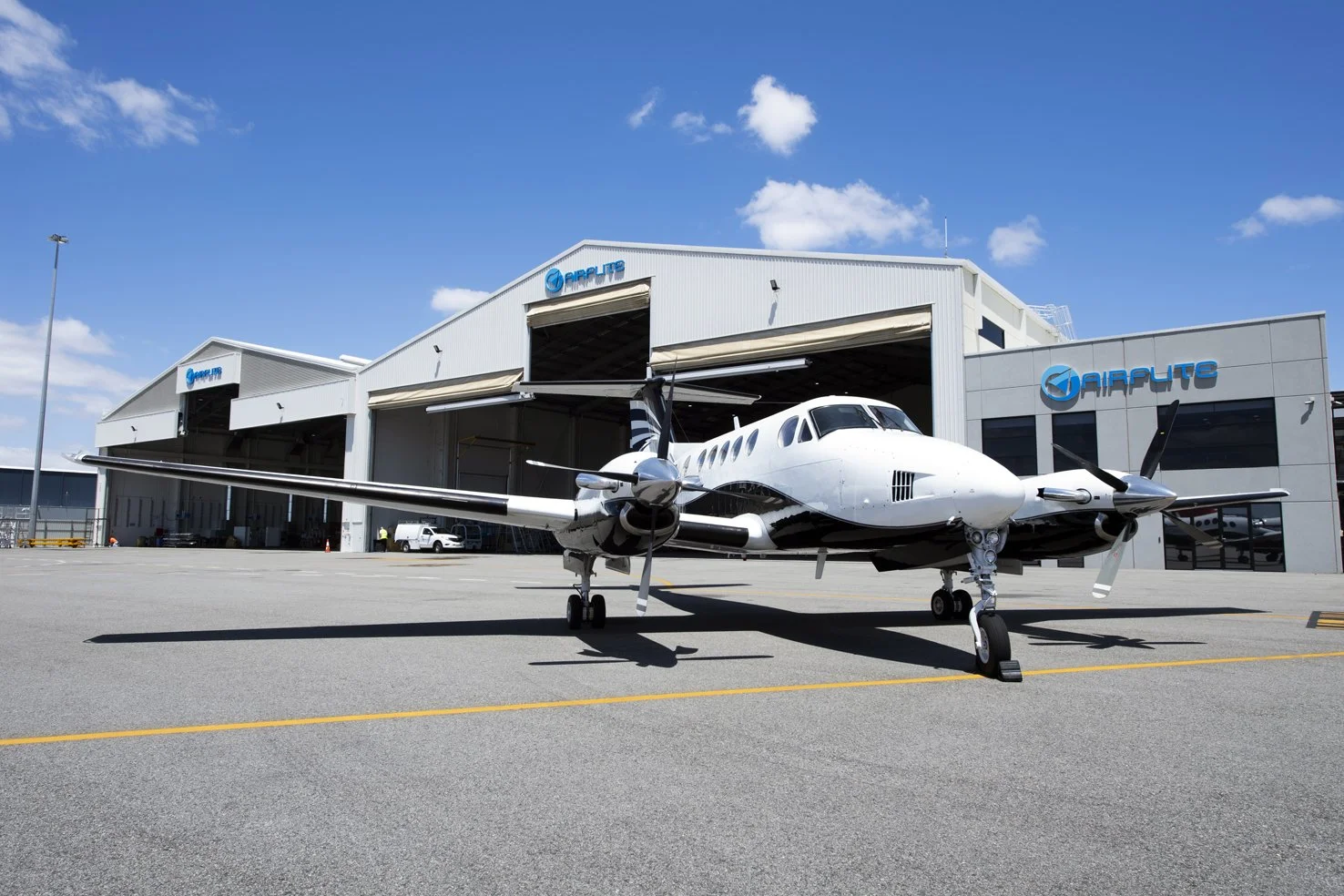 A plane at Airflite Flying College in Perth