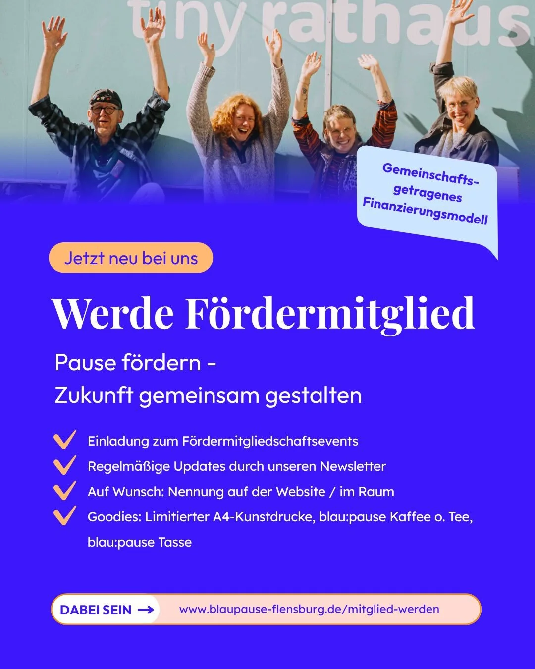 ✨ Jetzt neu: Werde F&ouml;rdermitglied der blau:pause! 🫶

Wir haben lange daran gearbeitet &ndash; jetzt ist es soweit: Mit einer F&ouml;rdermitgliedschaft unterst&uuml;tzt du aktiv den Erhalt der blau:pause und hilfst uns, langfristiger zu planen u