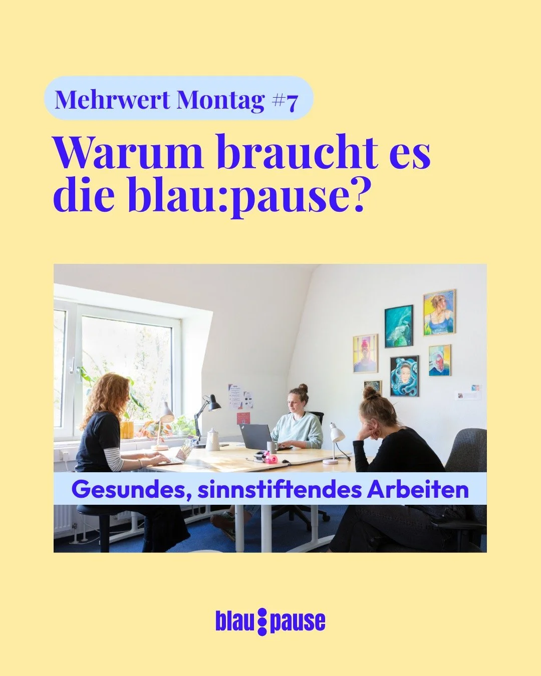 Die letzten Wochen haben wir euch jeden Montag gezeigt, welchen Mehrwert die blau:pause f&uuml;r Flensburg und die Gesellschaft bietet 💙
Heute gibt&rsquo;s den letzten Mehrwert-Montag &ndash; f&uuml;rs Erste 😉

Diesmal erfahrt ihr, wie die blau:pau