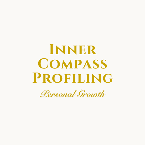 Text that reads "Inner Compass Profiling" on a beige background.