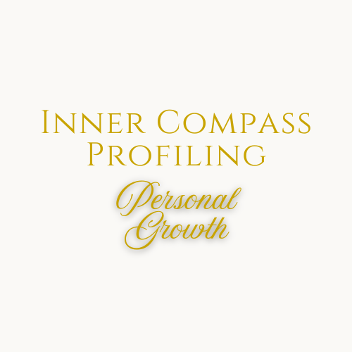 Text that reads "Inner Compass Profiling" on a beige background.